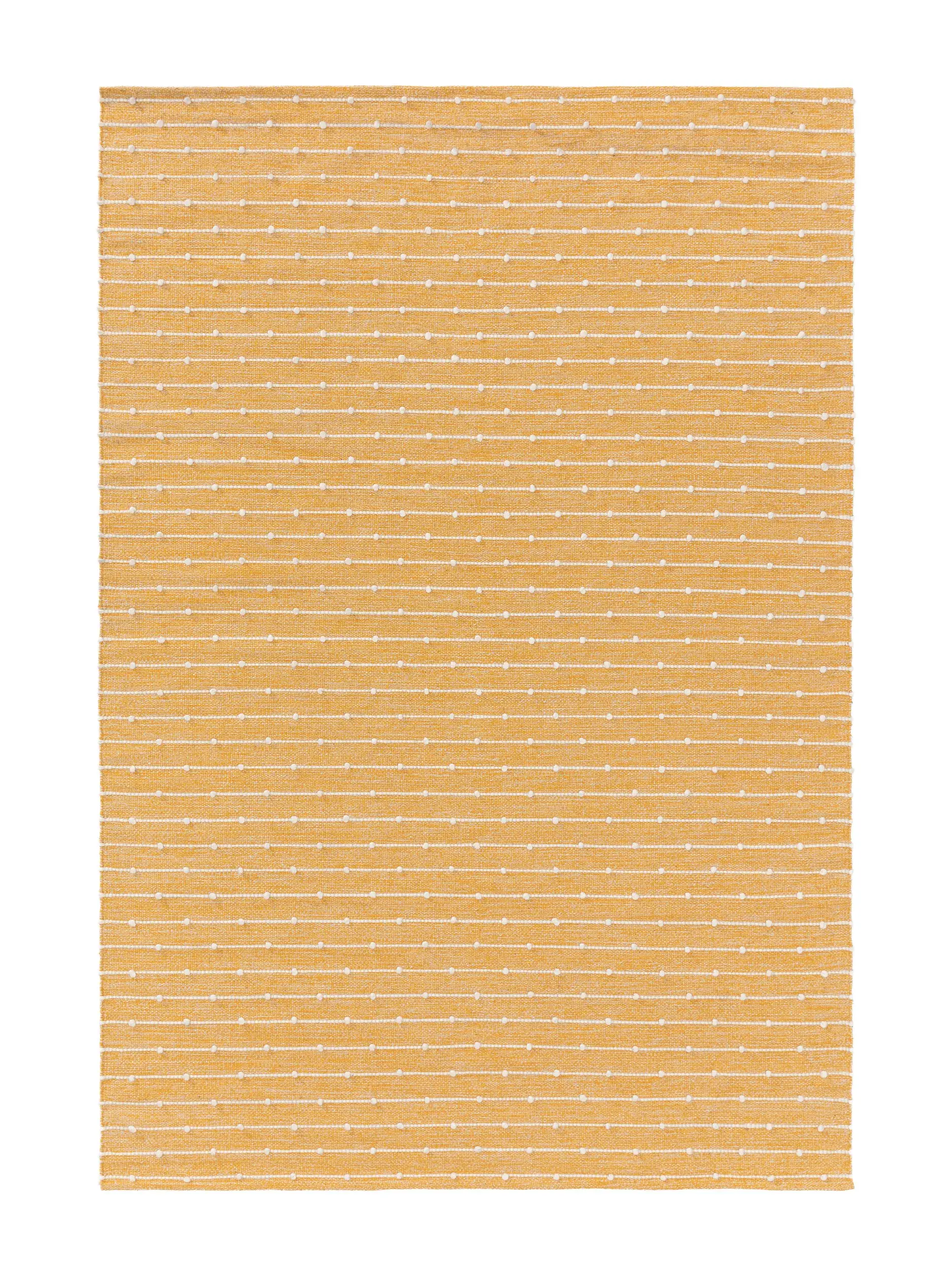 Alfombra de 80% Algodón, 20% Lana en Amarillo con un pelo de {{Placeholder_Pile Height}} de altura de Lytte