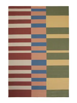 Flachgewebeteppich Judith Multicolor