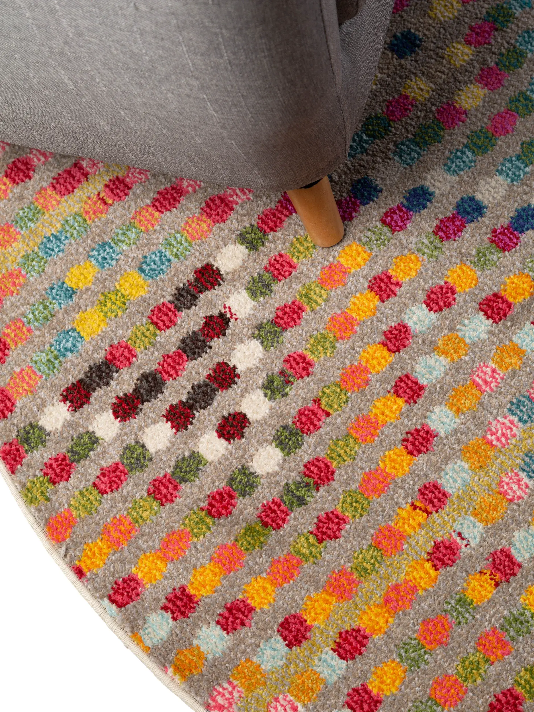 Tappeto di 100% Polipropilene in Multicolor con pelo alto 100% Polipropilene da benuta nest