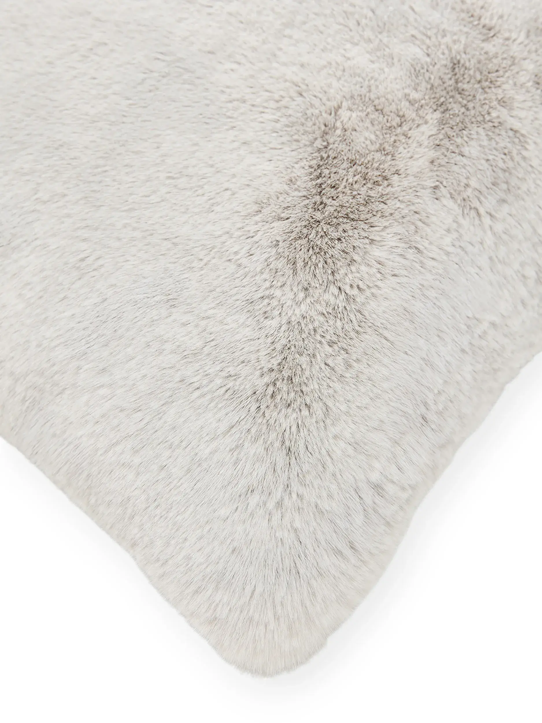 Kissenbezug Dave Grau im Design Einfarbig aus 100% Polyester von benuta Nest