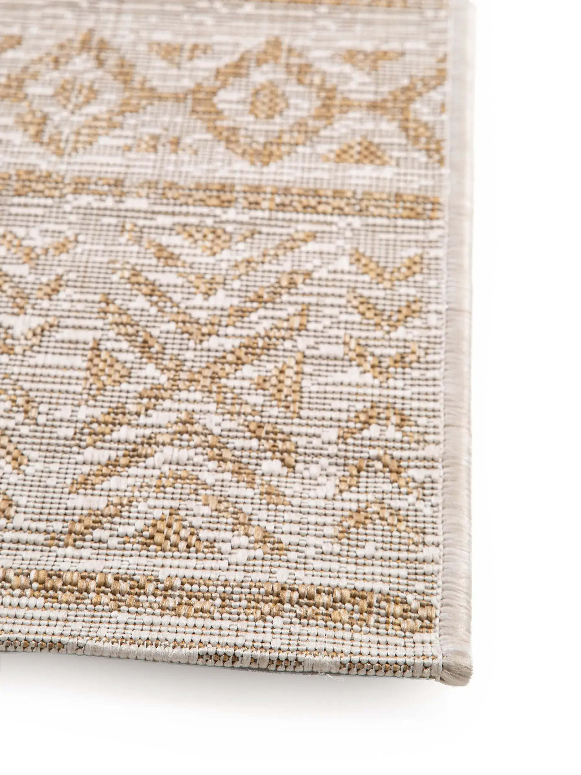 Rug made of 100% Polypropylen in Beige with a 100% Polypropylen high pile by benuta Nest