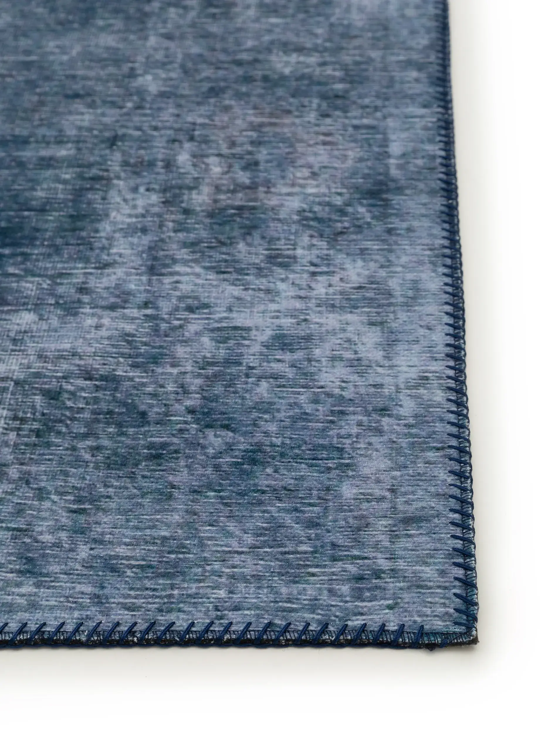 Tapis en 100% Polyester en Bleu avec une pile de 100% Polyester de hauteur de benuta POP