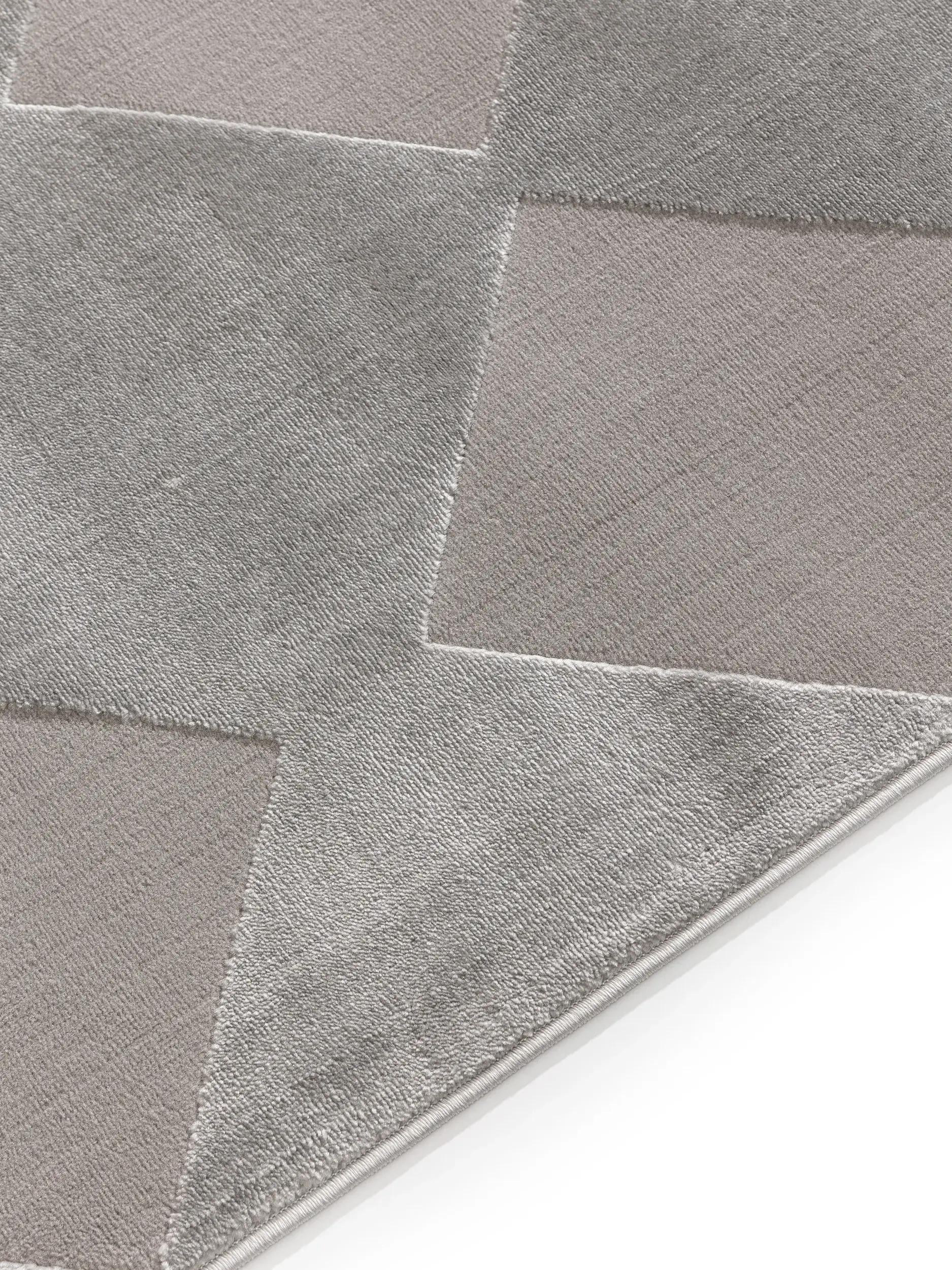 Teppe av 60% Polyester, 40% Polypropylen i Grau med 60% Polyester, 40% Polypropylen høy lugg fra benuta Basic