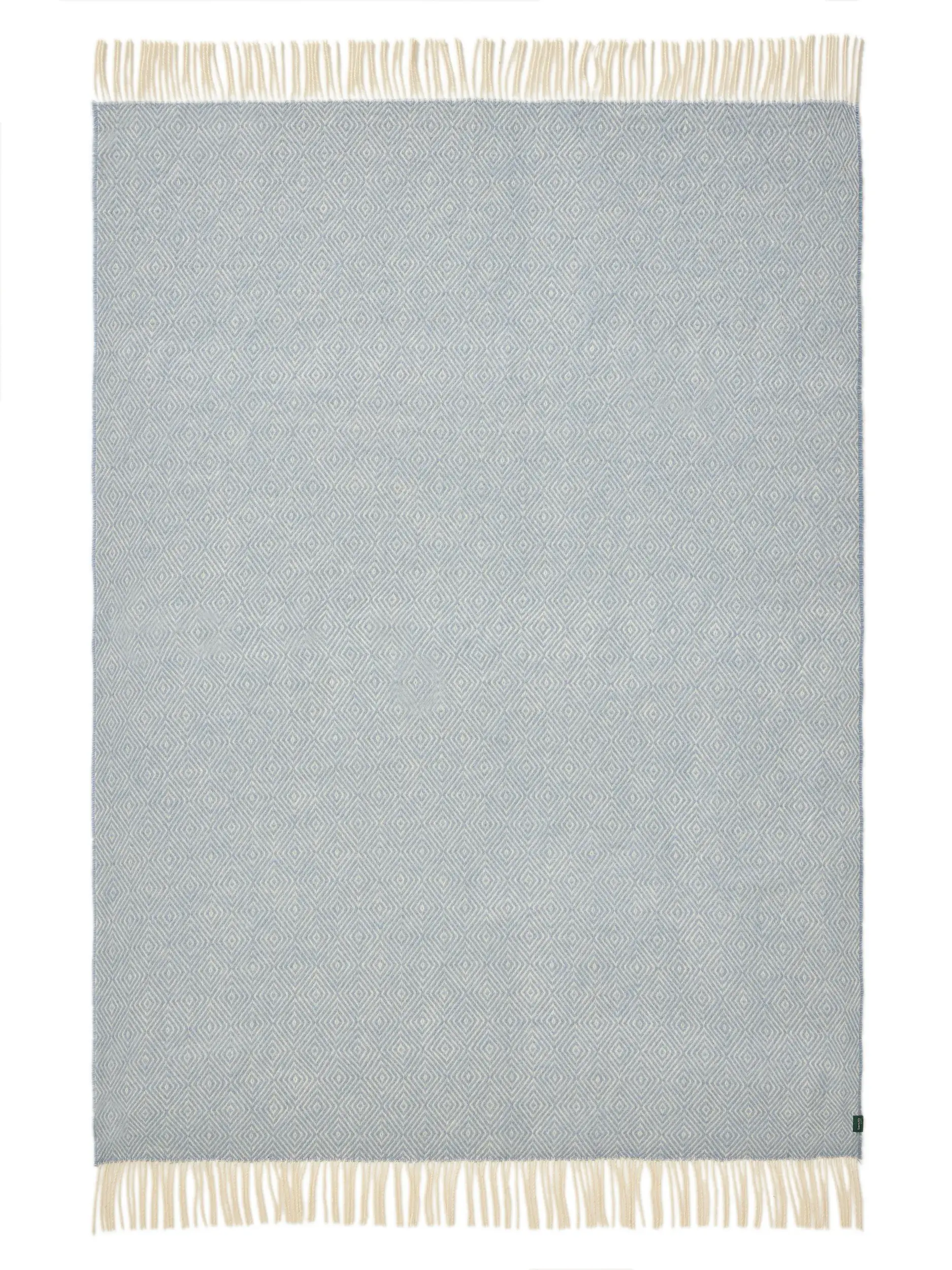 Wolldecke Bianca Blau von benuta Pure