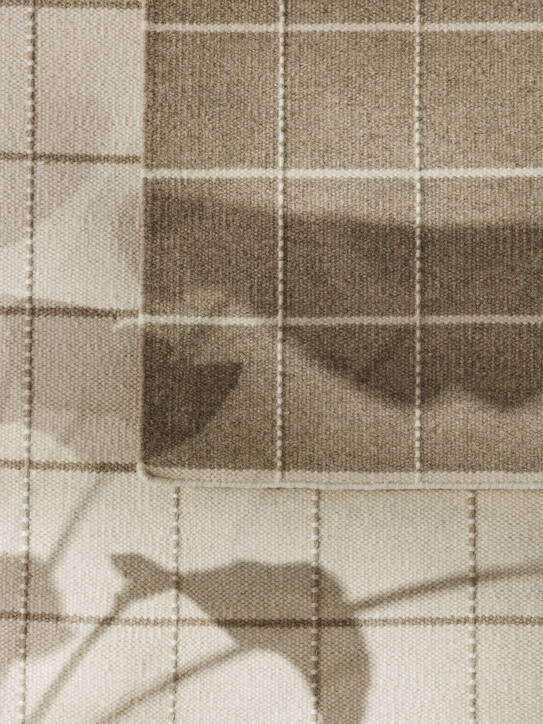 Tappeto di 90% Lana, 10% Cotone in Beige con pelo alto 90% Lana, 10% Cotone da benuta pure