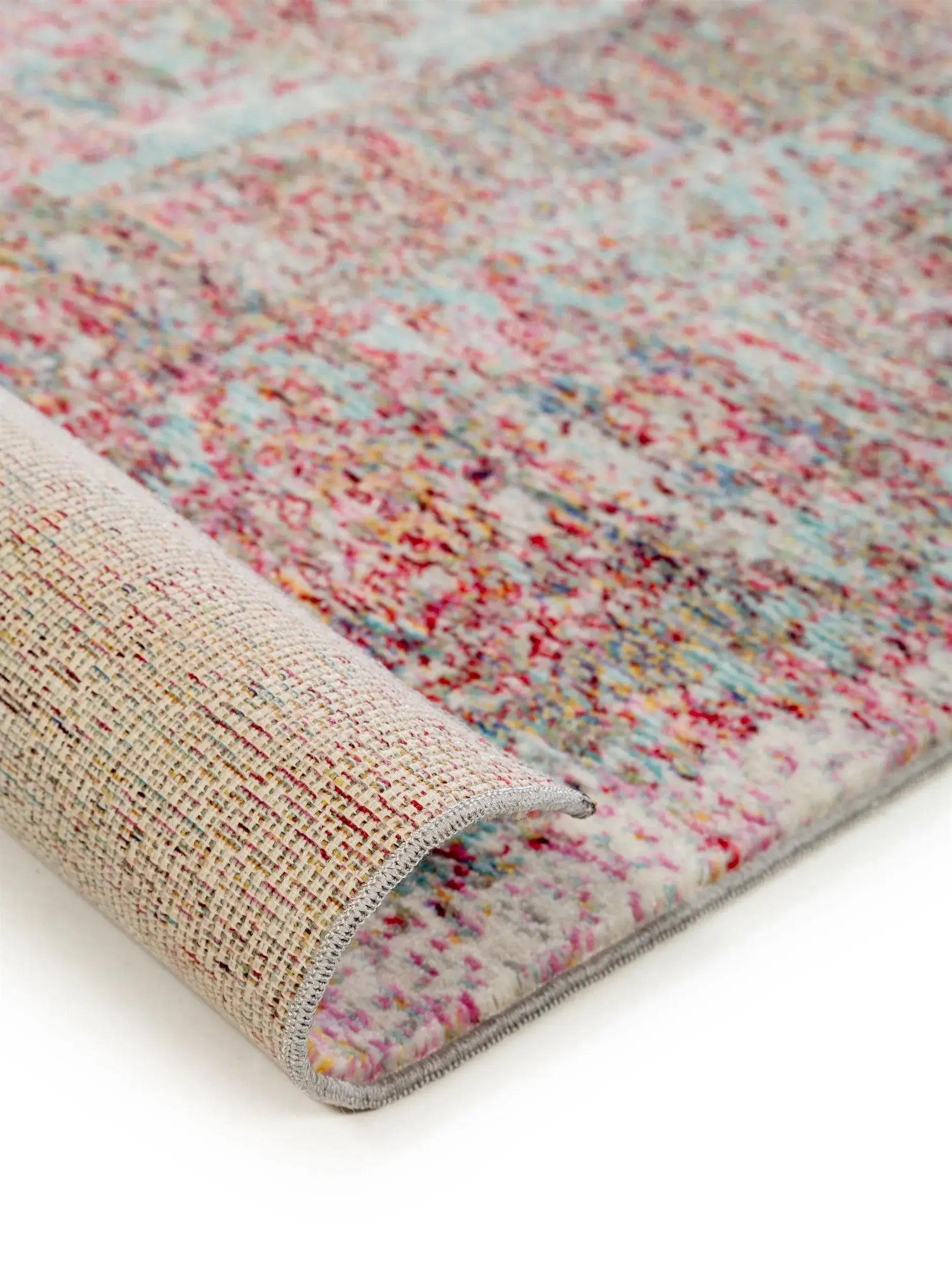 Rug made of 100% Polyester in Multicolor with a 100% Polyester high pile by benuta