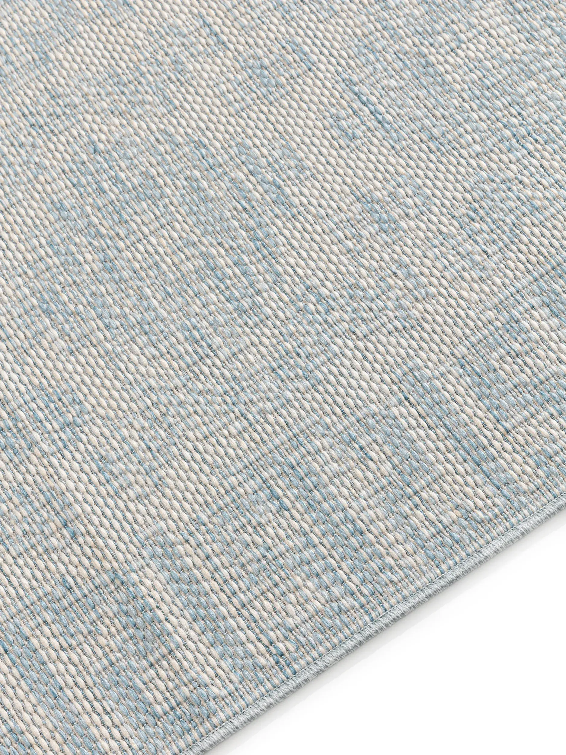 Rug made of 100% Polypropylen in Blue with a 100% Polypropylen high pile by benuta Nest