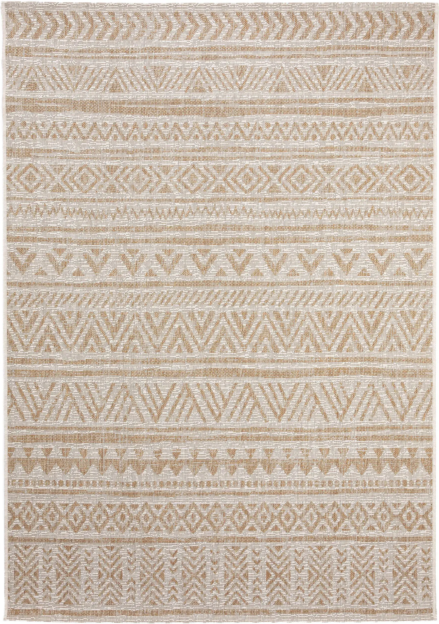 Rug made of 100% Polypropylen in Beige with a 100% Polypropylen high pile by benuta Nest