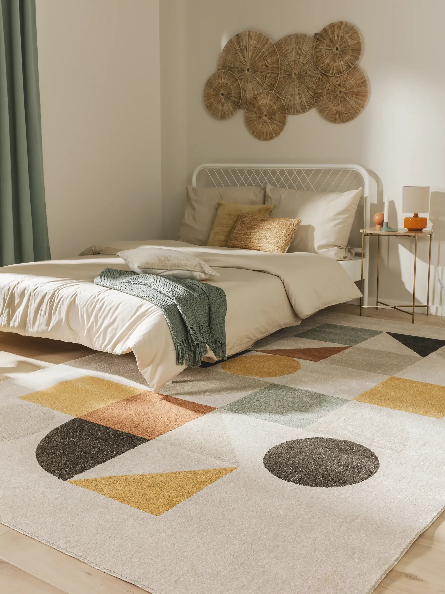Teppich aus 100% Polypropylen in Multicolor mit 100% Polypropylen hohem Flor von benuta Pop