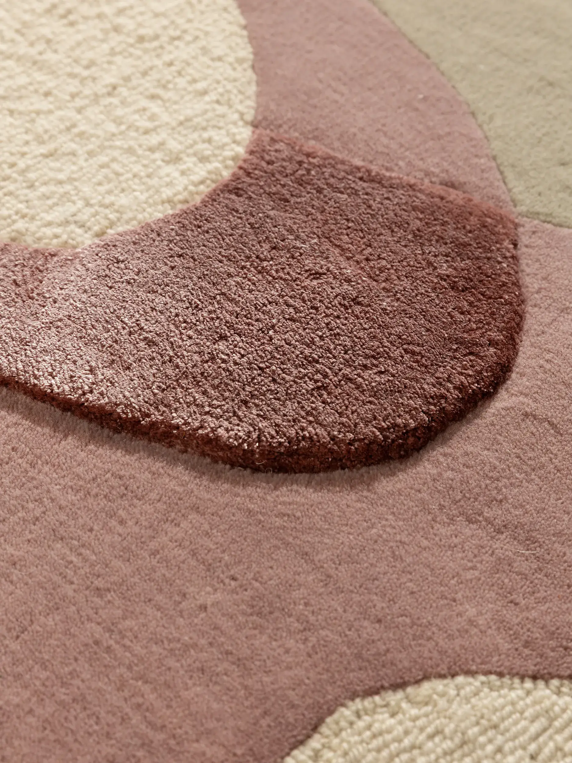 Tæppe af 80% Uld, 20% Lyocell (Tencel™) i Flerfarvet med 80% Uld, 20% Lyocell (Tencel™) høj luv fra benuta Finest