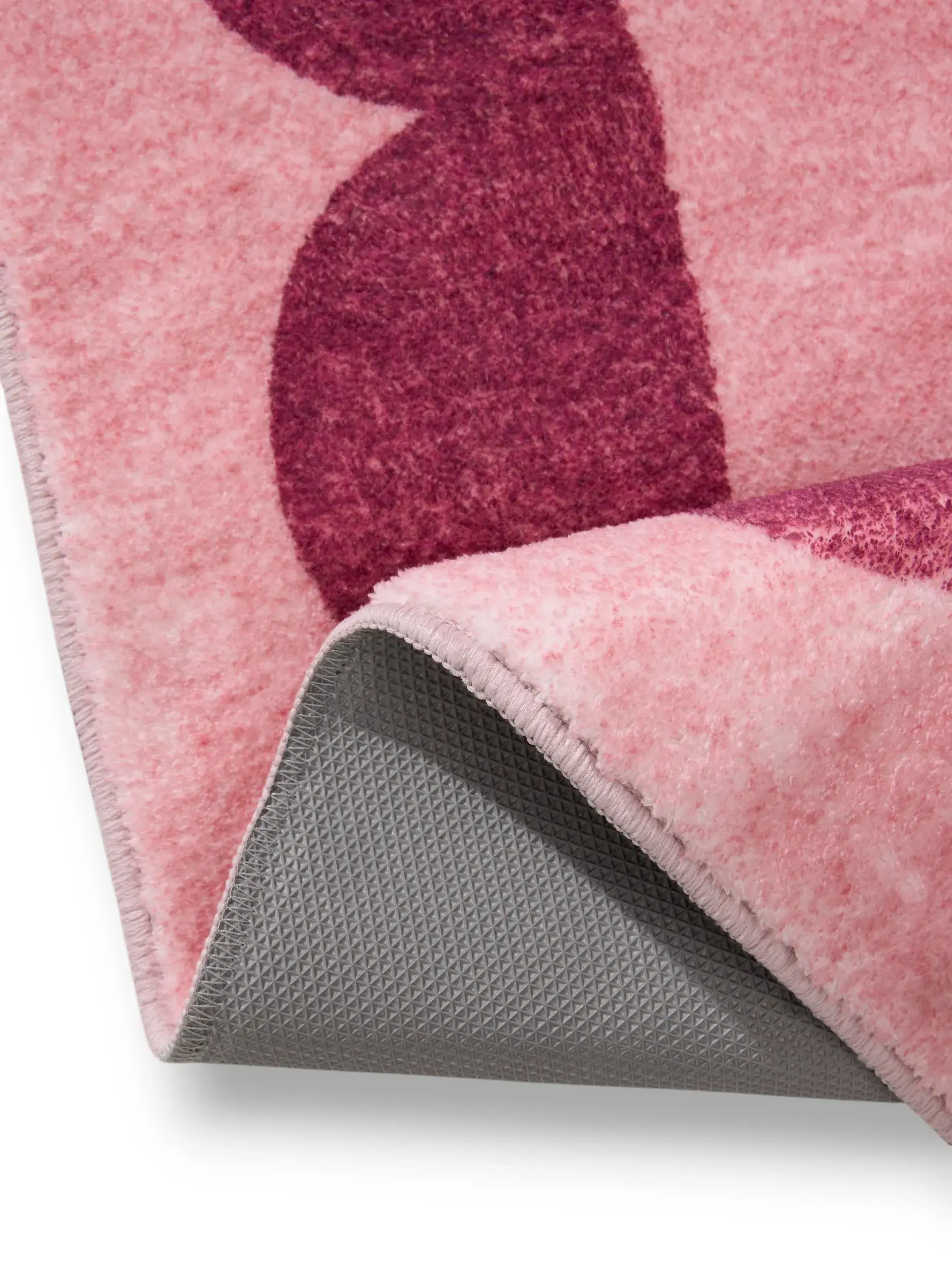 Teppich aus 100% Polyester in Rosa mit 100% Polyester hohem Flor von benuta Pop