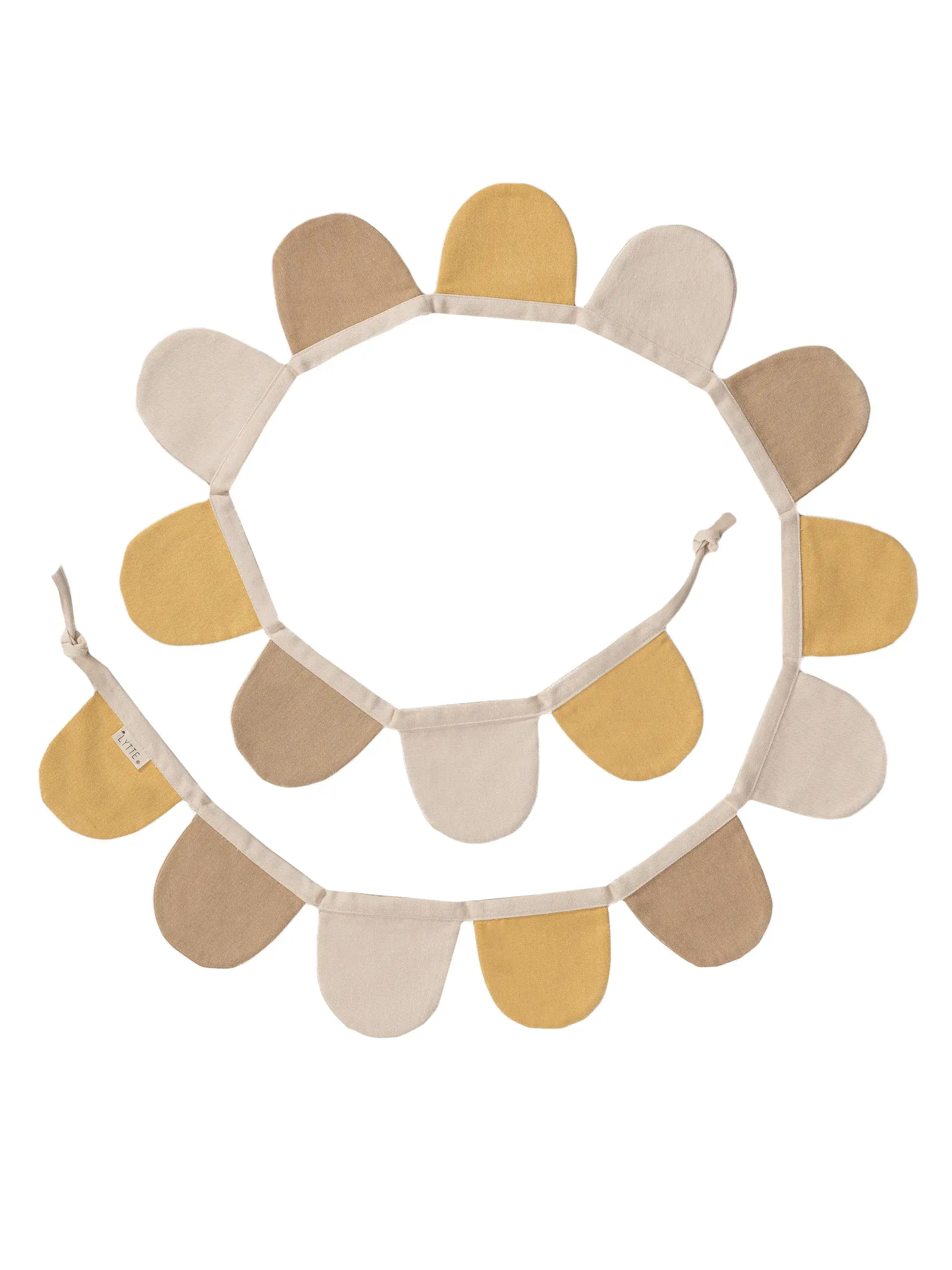 Wanddeko Hana Beige/Gelb i Floral-design laget av 100 % bomull fra Lytte