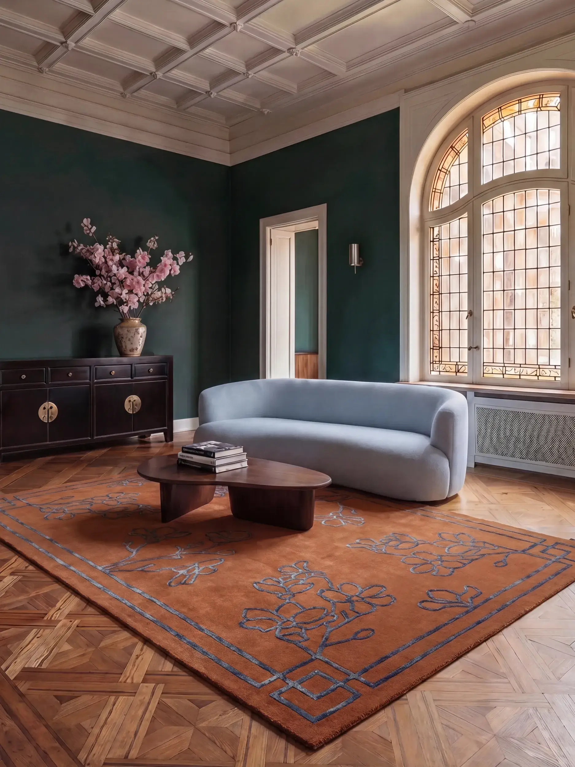 Tapis Sakura en 80% Laine (50% de Nouvelle-Zélande), 20% Lyocell (TENCEL™) en  de benuta Finest