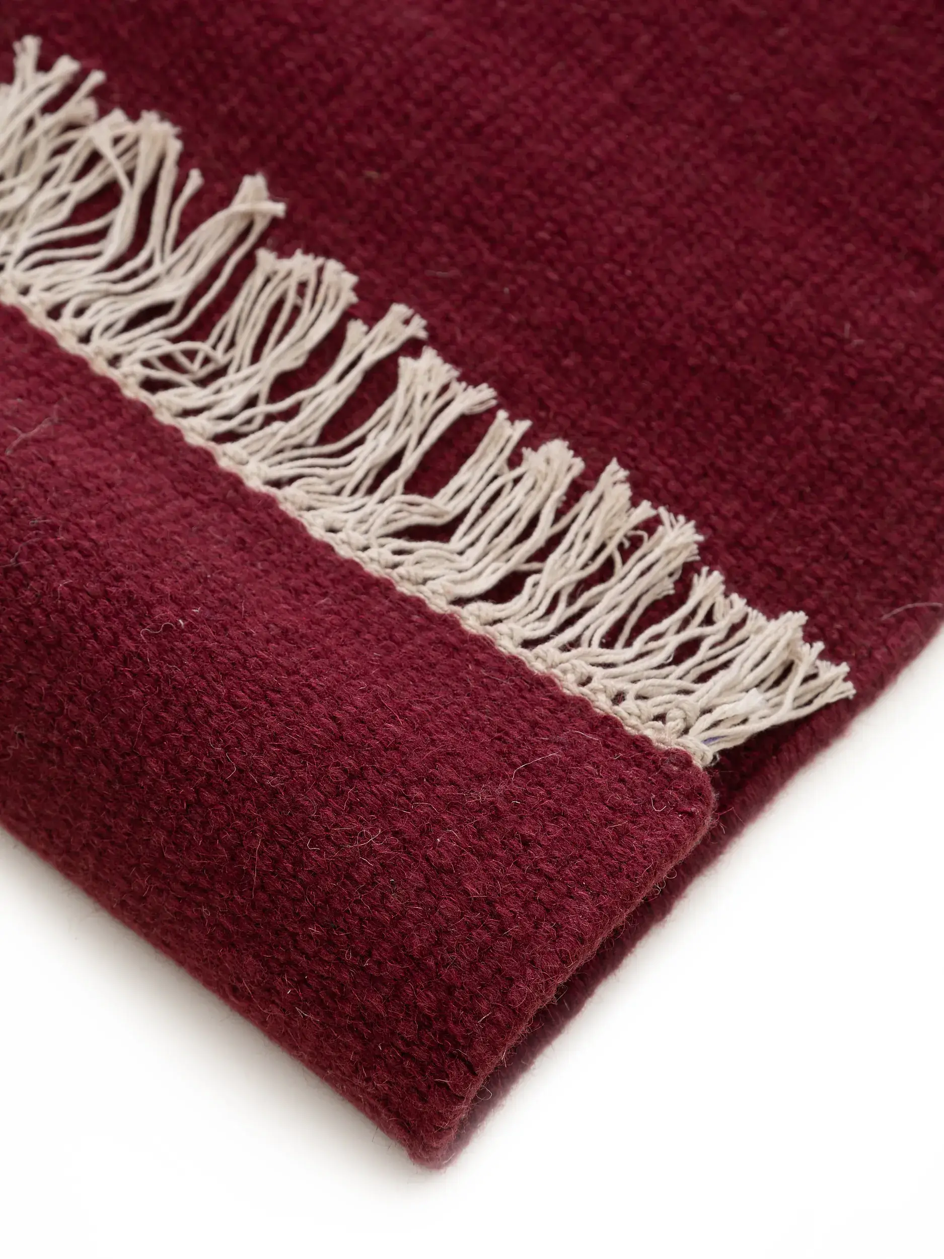 Alfombra de 80% Lana, 20% Algodón en Rojo con un pelo de {{Placeholder_Pile Height}} de altura de benuta POP