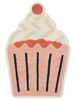 Waschbarer Kinderteppich Caramelle Rosa