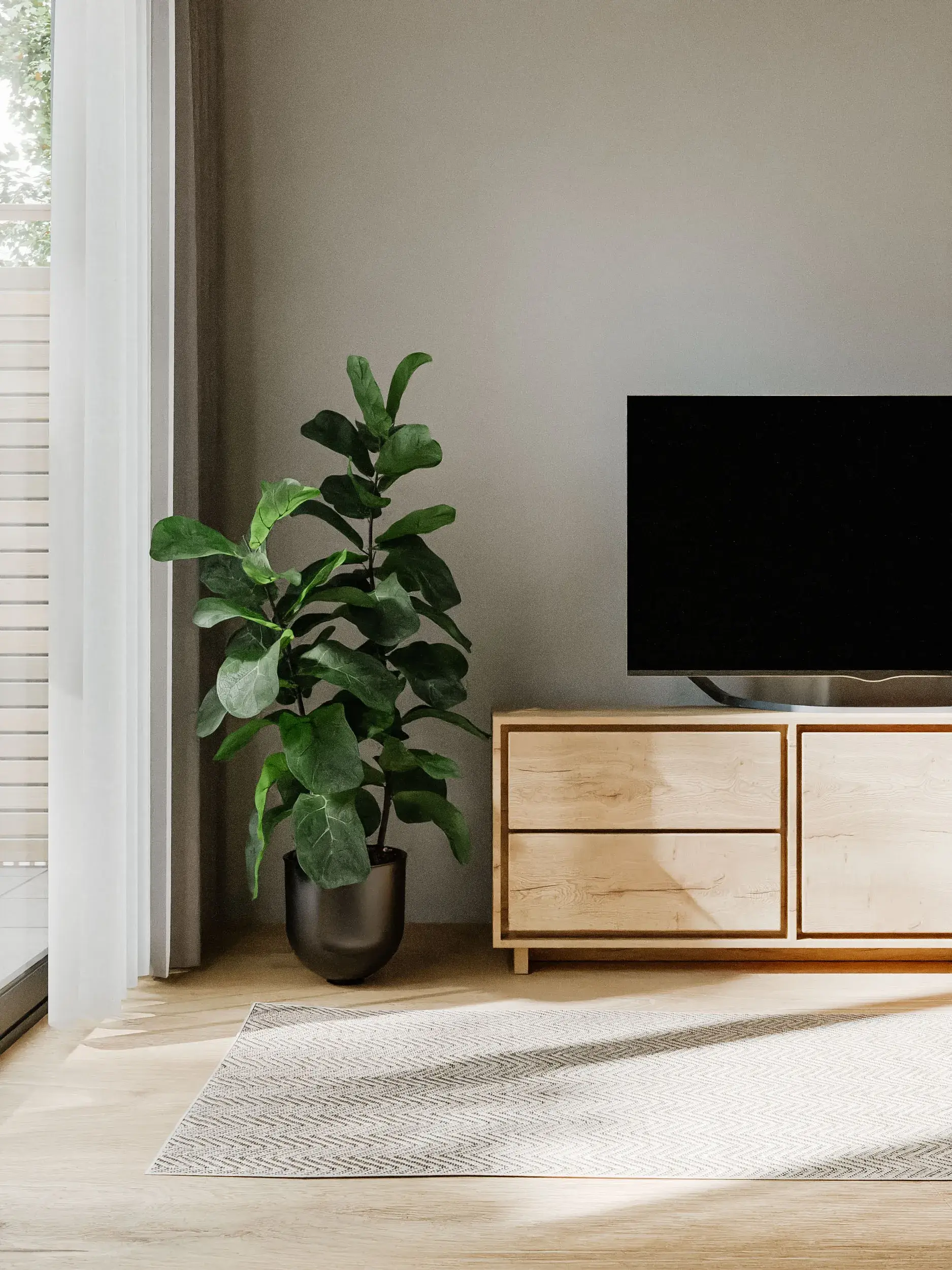 Teppich Kaleo aus 100% Polypropylen in Weiß von benuta Basic