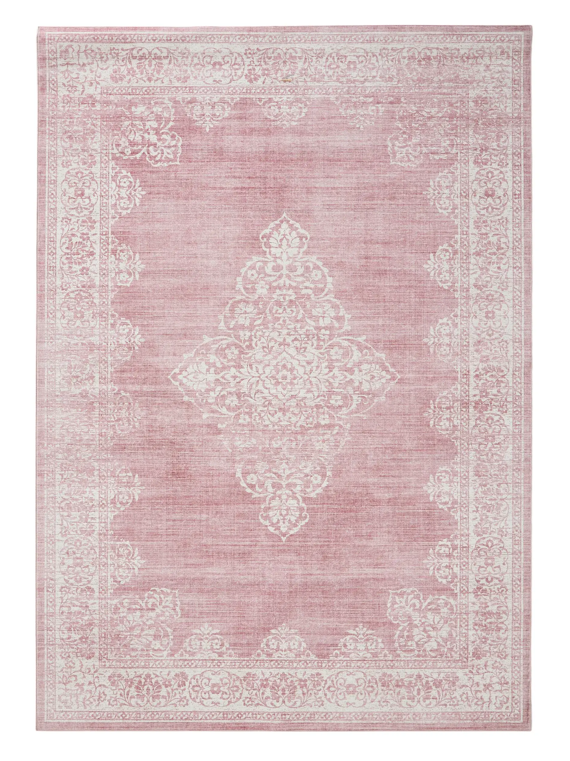 Teppe av 100% Polyester i Rosa med 100% Polyester høy lugg fra benuta Pop