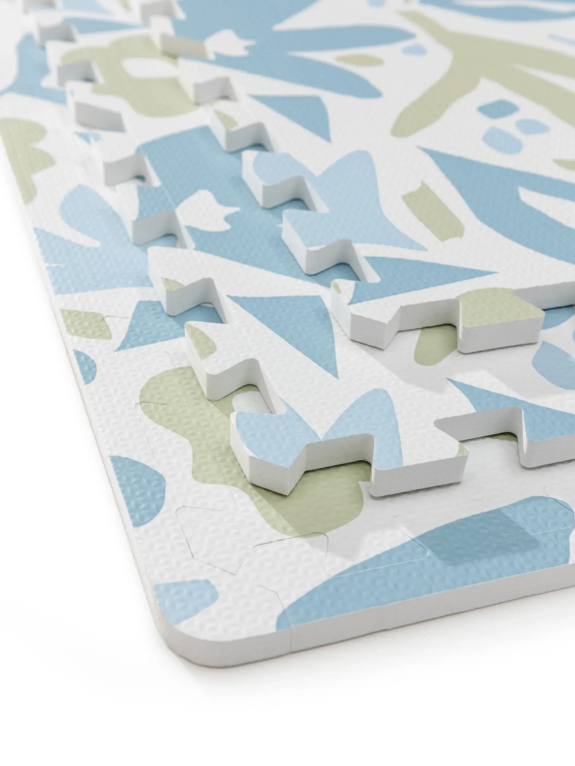 Spielmatte Flora Blau im Design Floral aus  von Lytte