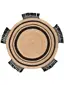 Jute Rug Jutta Light Brown/Black