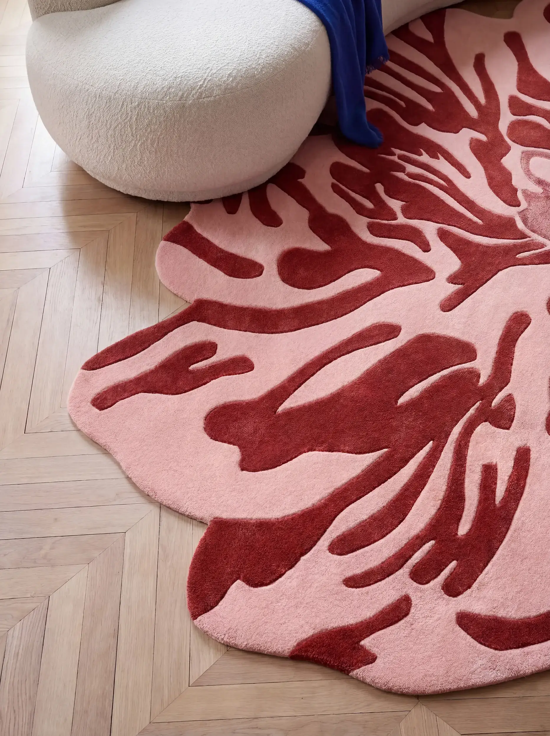Tapis Lilya en 98% Laine (50% de Nouvelle-Zélande), 2% Lyocell (TENCEL™) en  de benuta Finest