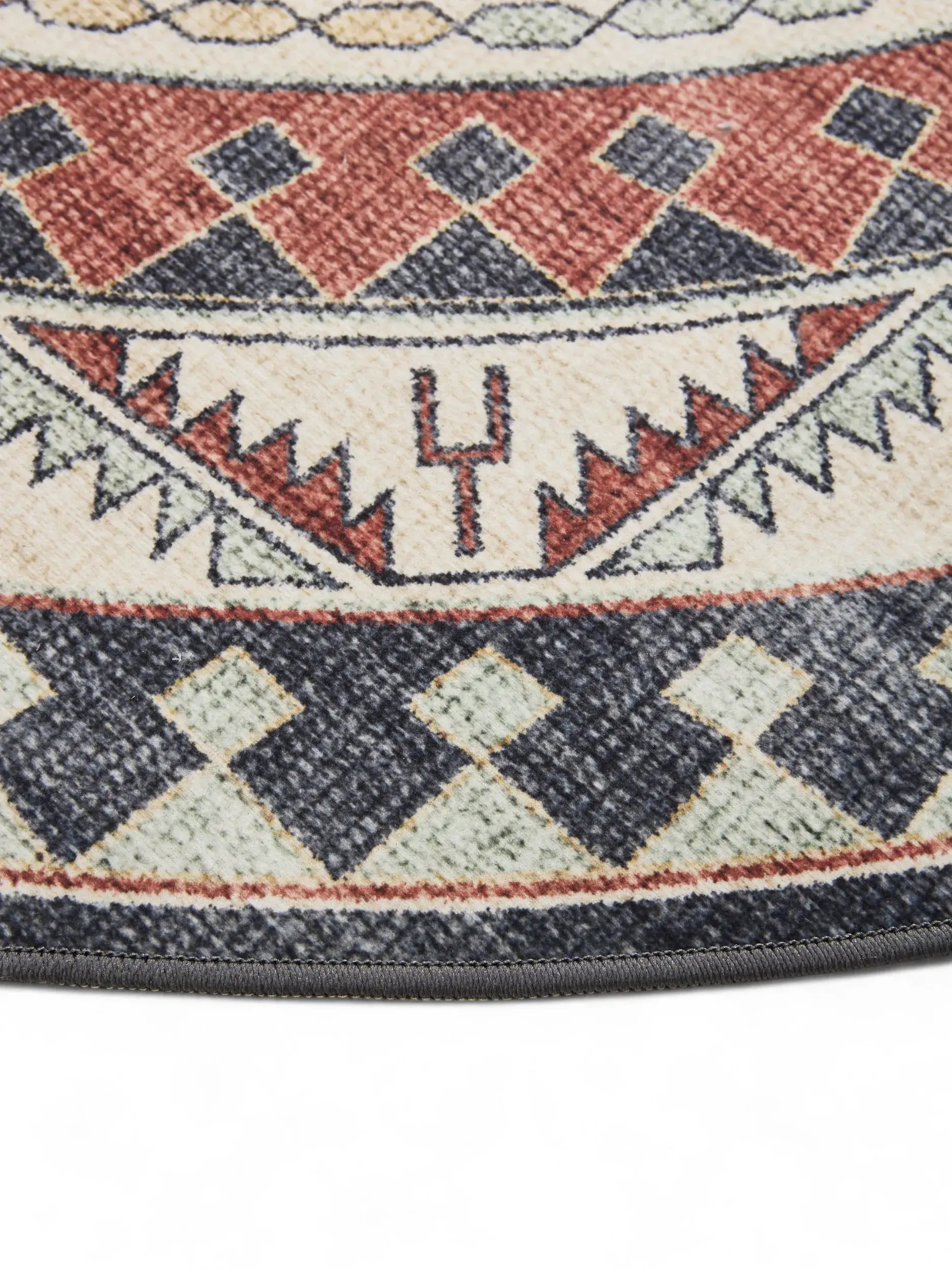 Teppich aus 100% Polyester in Multicolor mit 100% Polyester hohem Flor von benuta Basic