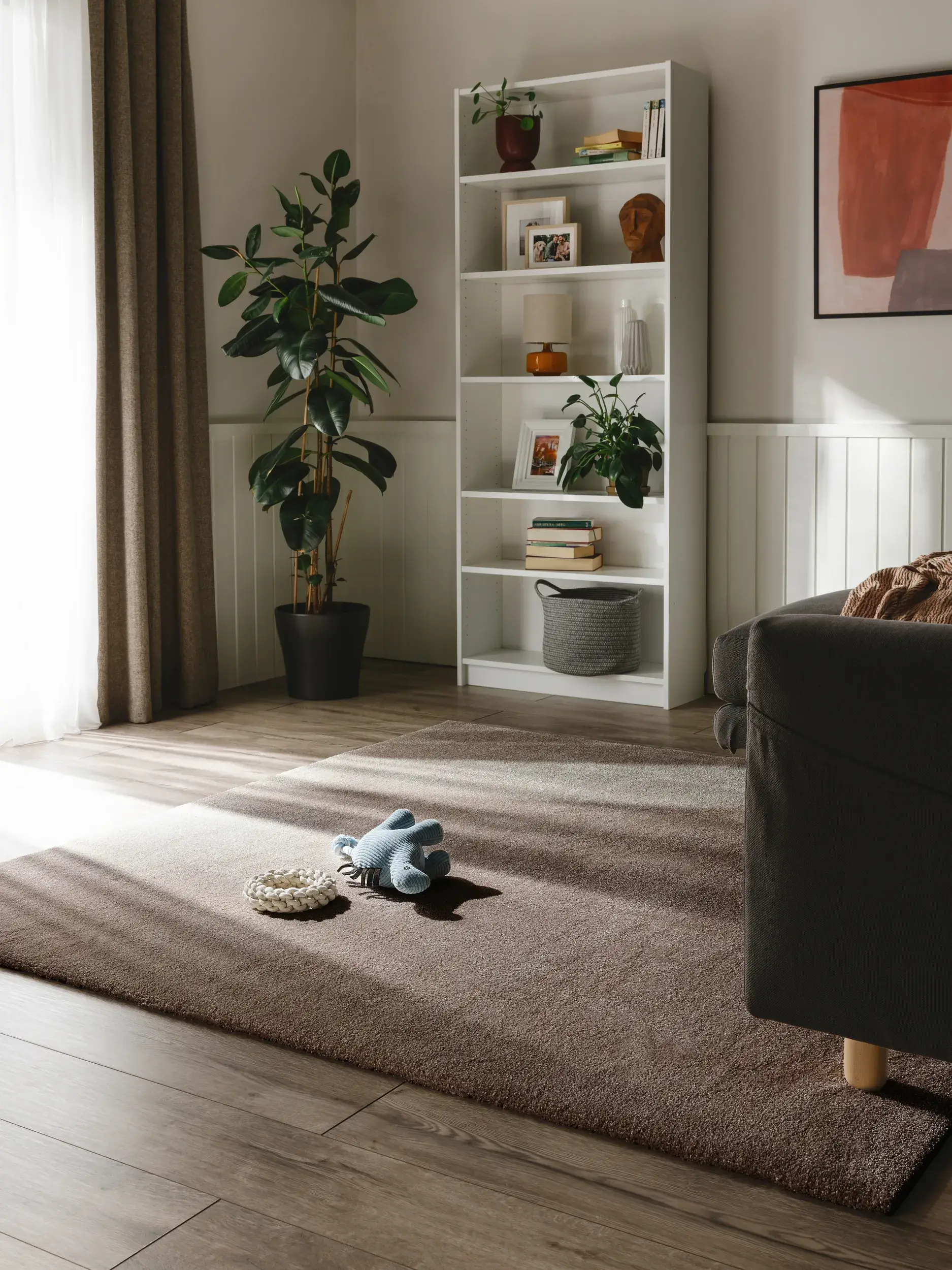 Teppich Melvin aus 100% Polypropylen in Taupe von benuta Nest