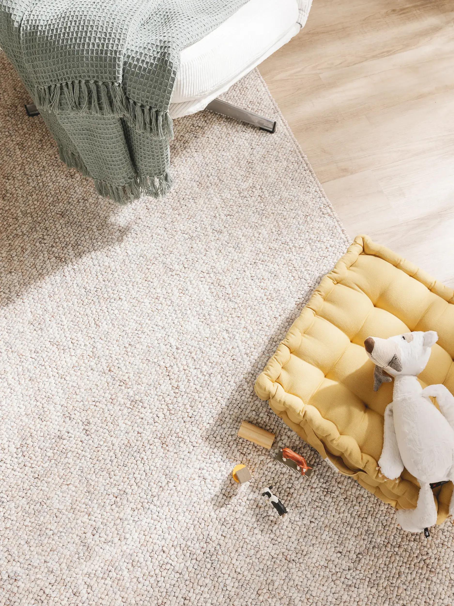 Alfombra de 100% Polipropileno en Beige con un pelo de {{Placeholder_Pile Height}} de altura de benuta nest