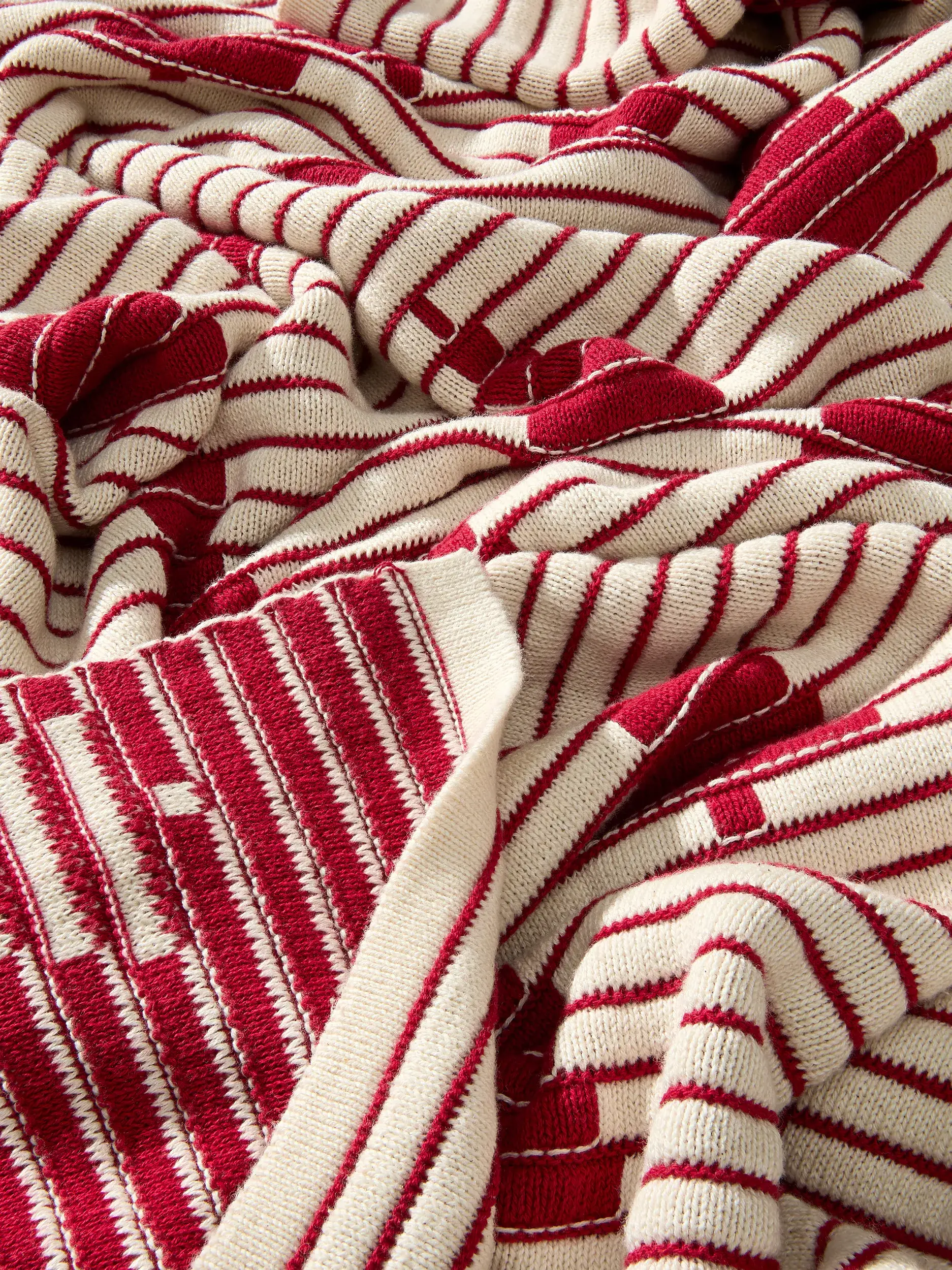 Coperta natalizia Nordic Rosso di benuta