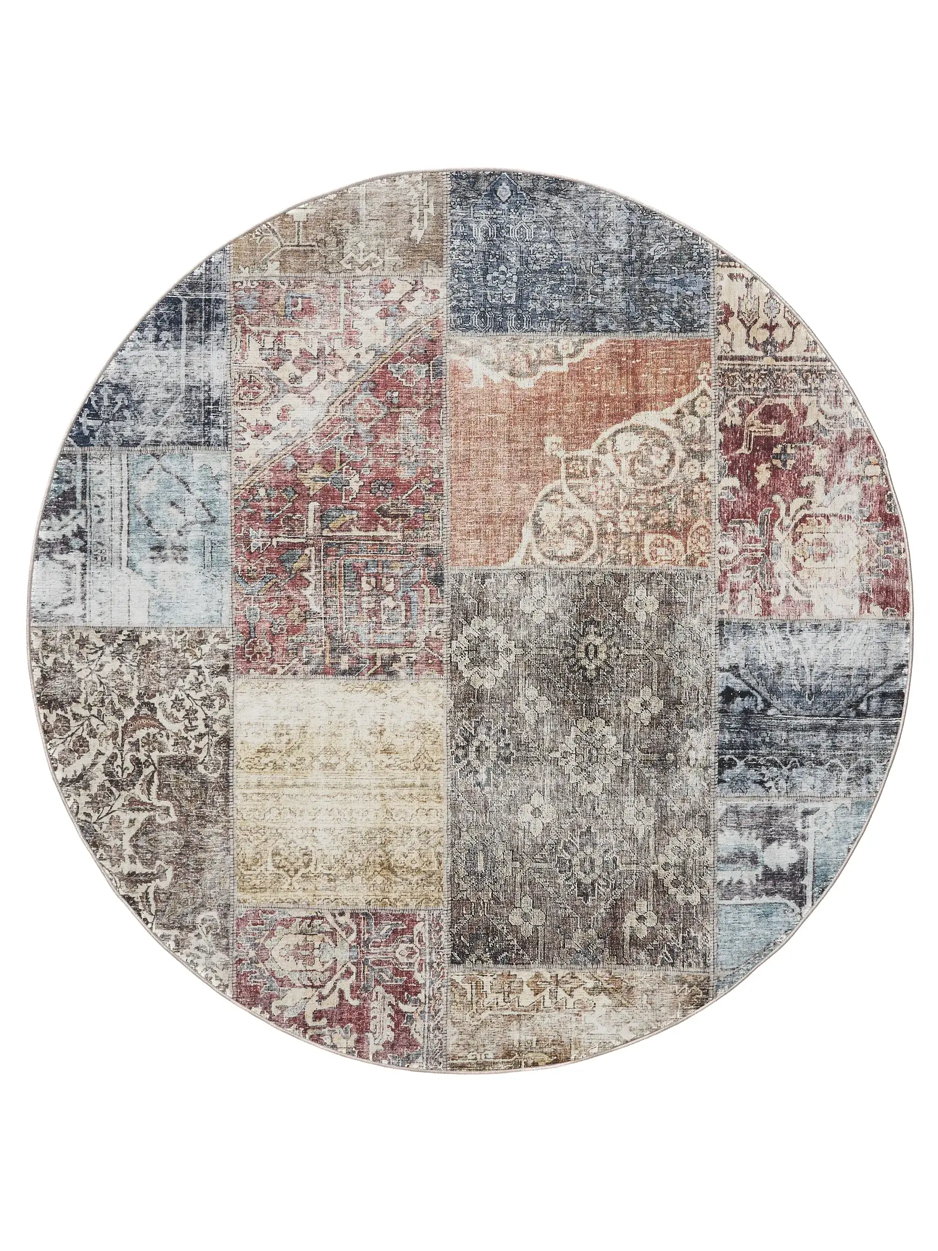 Teppich aus 100% Polyester in Multicolor mit 100% Polyester hohem Flor von benuta Basic