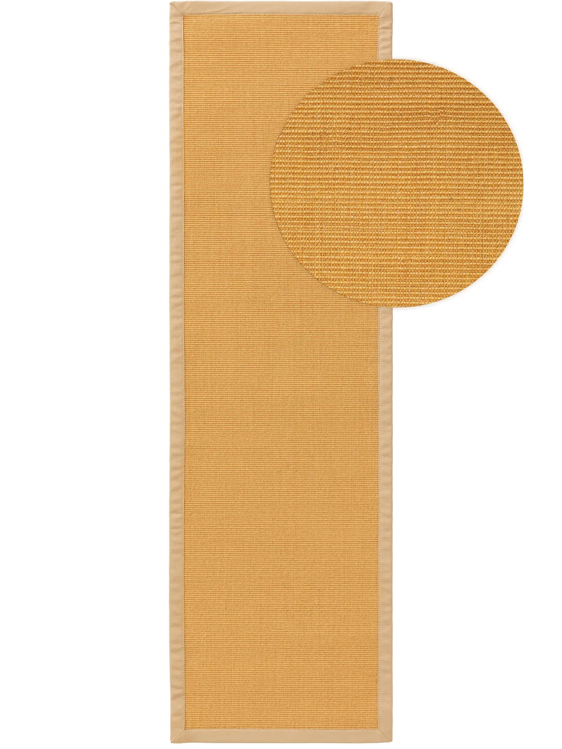 Teppich aus 100% Sisal in Beige mit 100% Sisal hohem Flor von benuta Nest