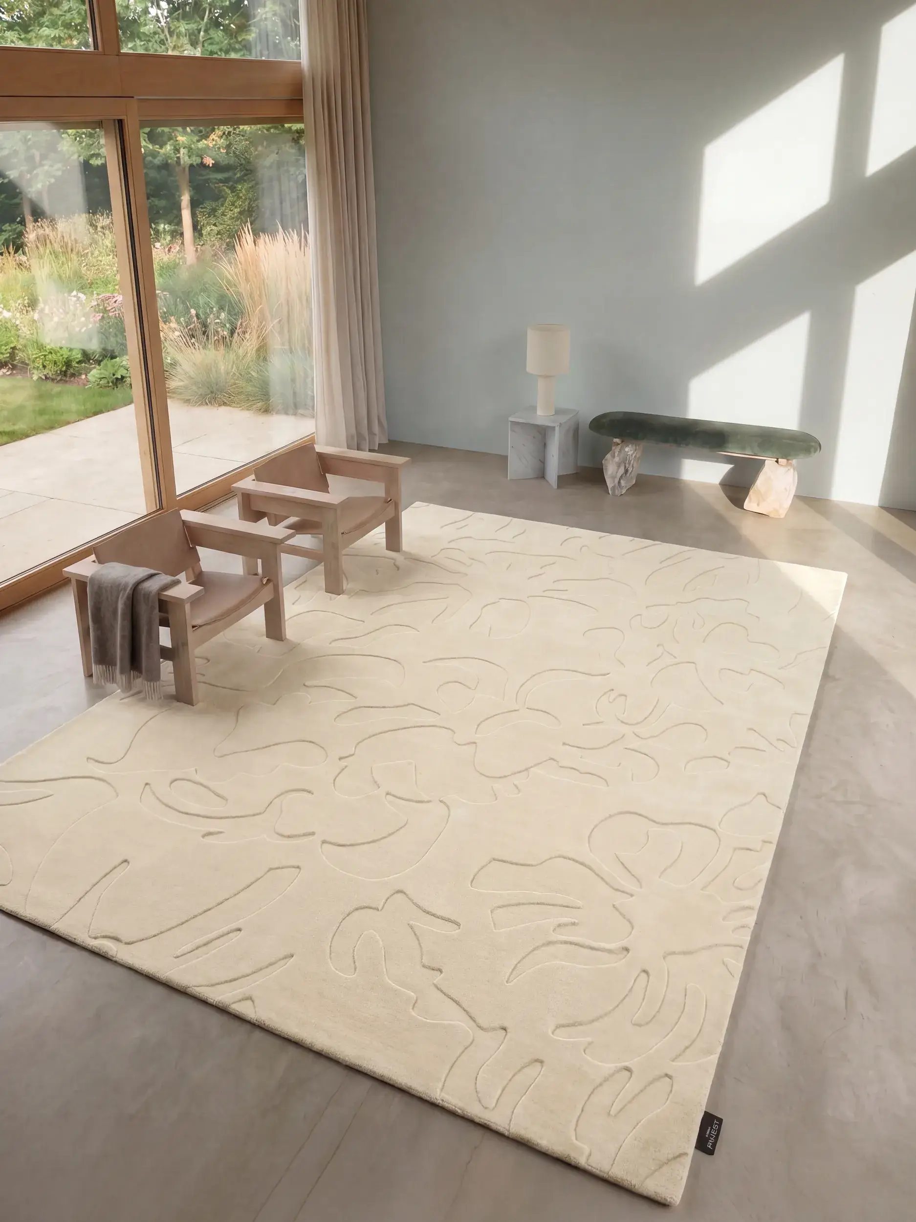 Tapis Fiore en 100% Laine (50% de Nouvelle-Zélande) en  de benuta Finest