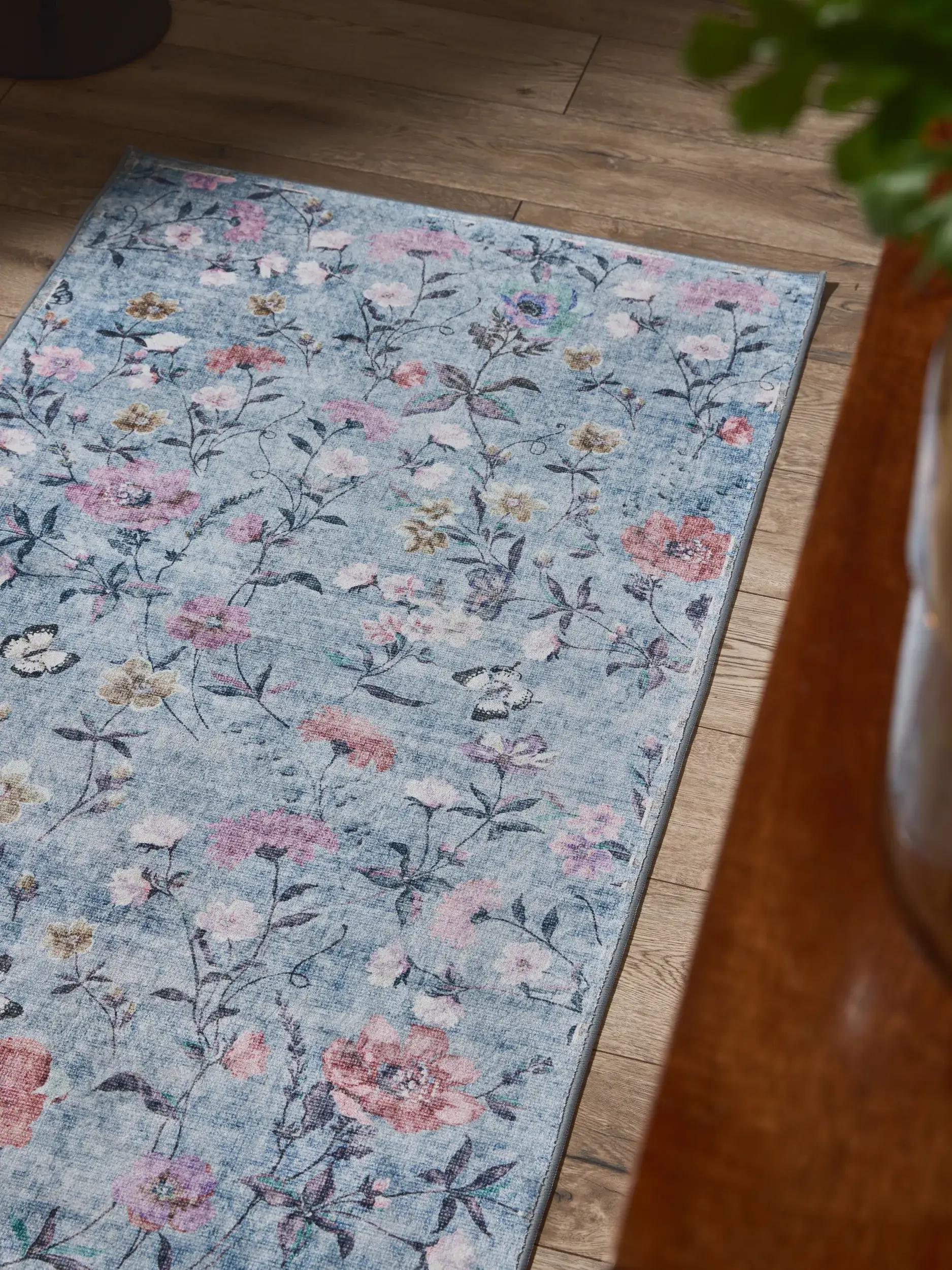 Rug made of 100% Polyester in Multicolor with a 100% Polyester high pile by benuta Nest