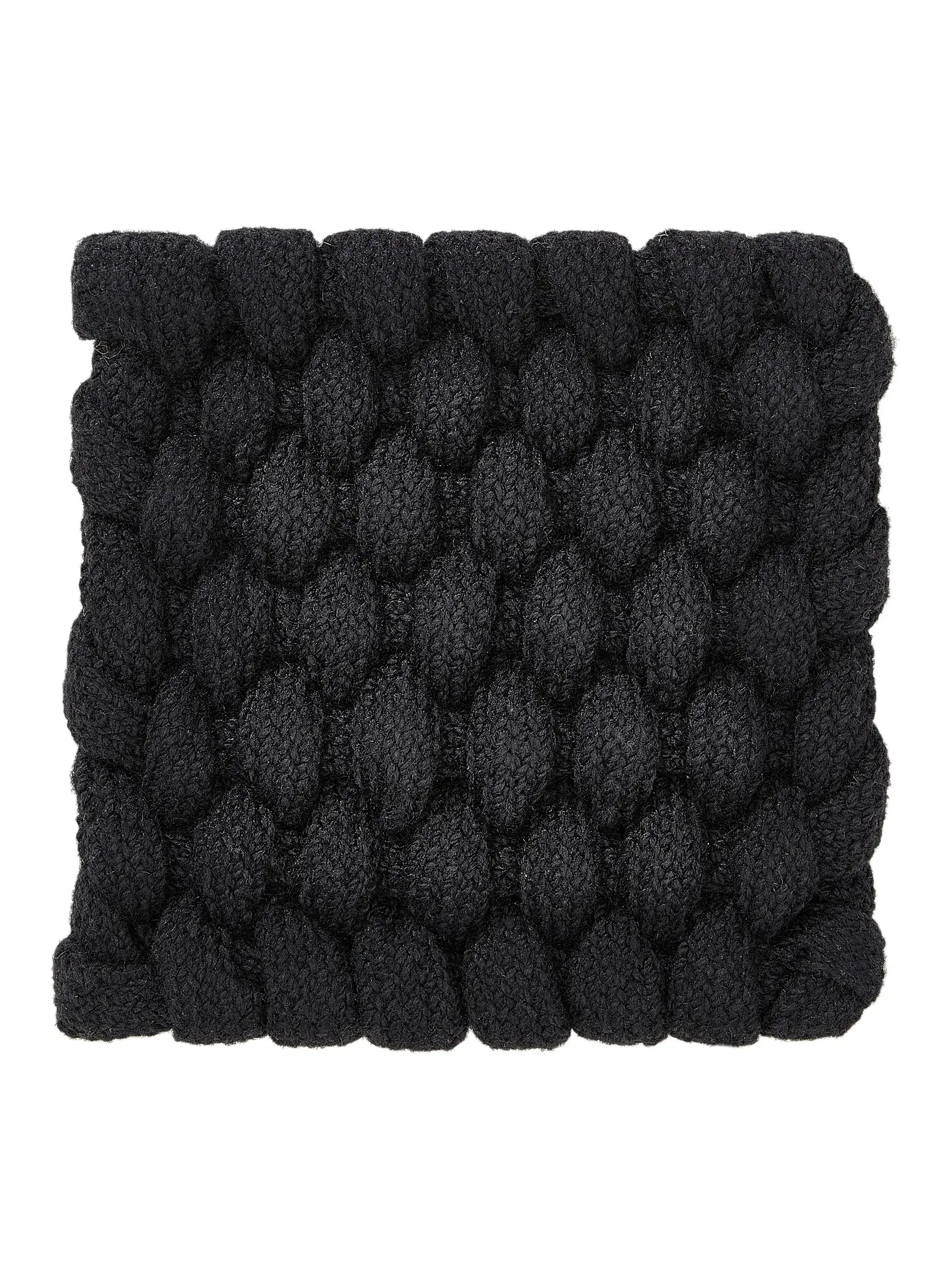 Tæppe Vita af 100% Polyester (genanvendt PET) i Sort fra benuta Finest