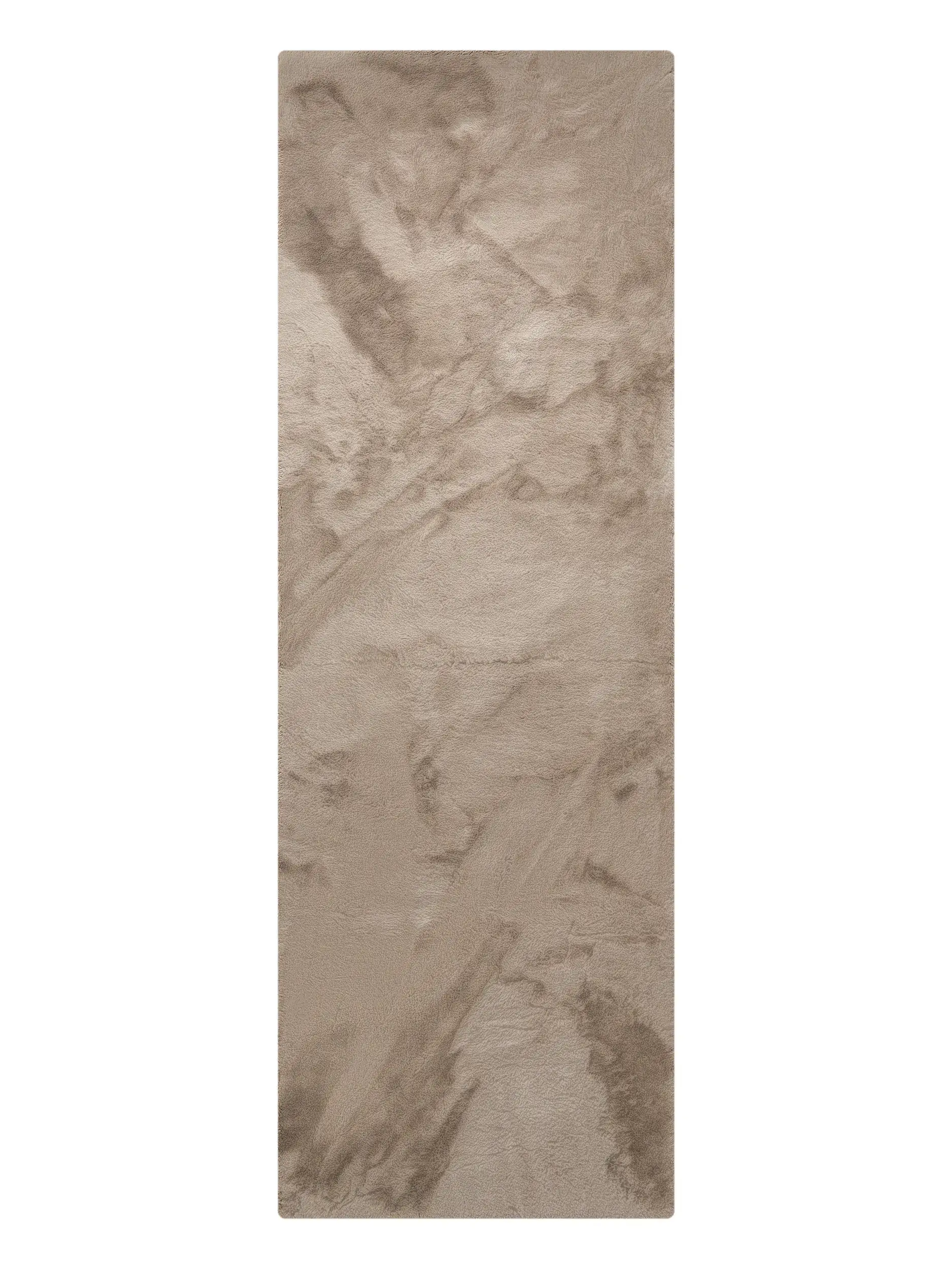 Teppich Dave aus 100% Polyester in Taupe von benuta Nest