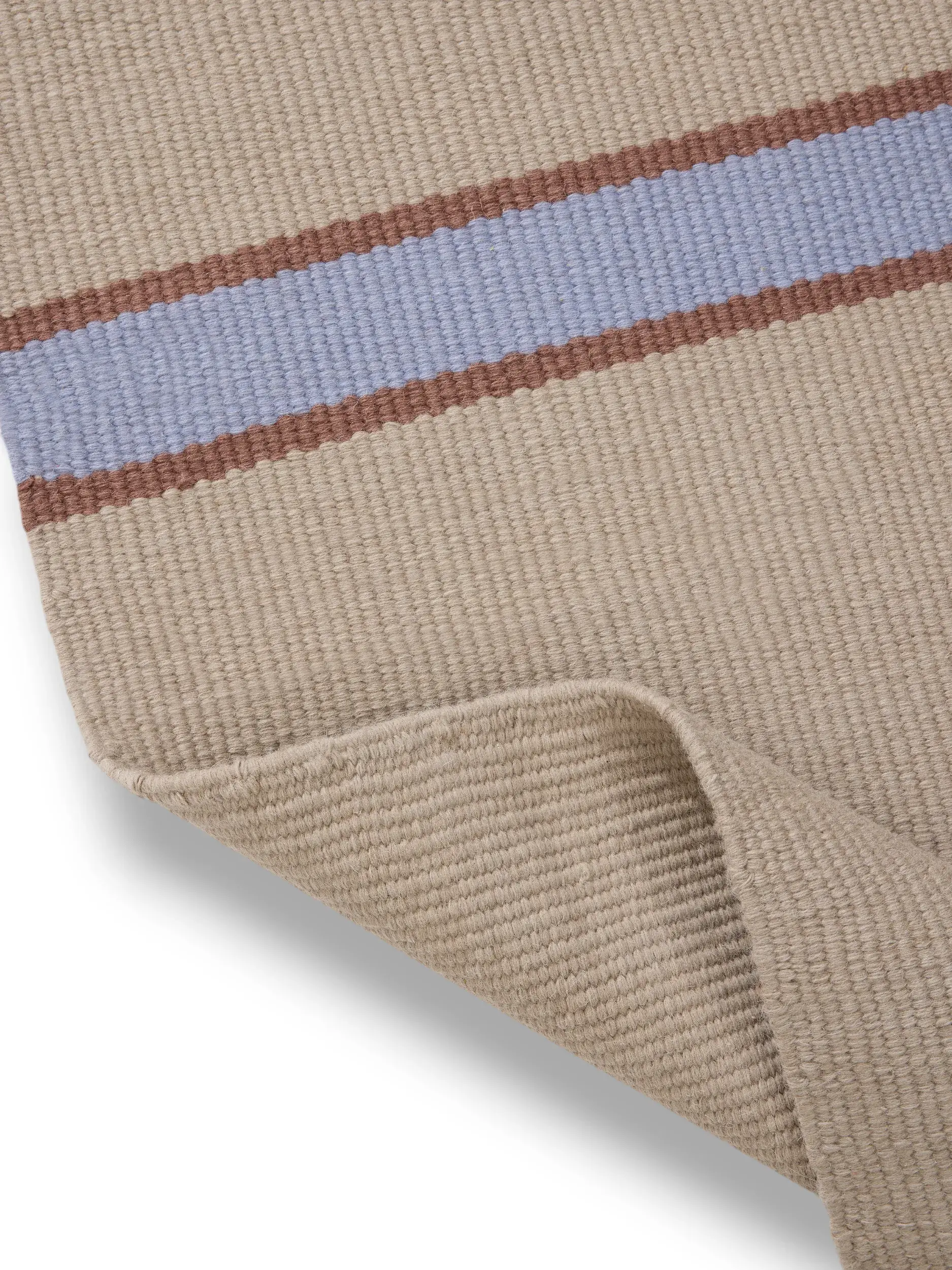 Tæppe af 100% Uld i Beige med 100% Uld høj luv fra benuta pure