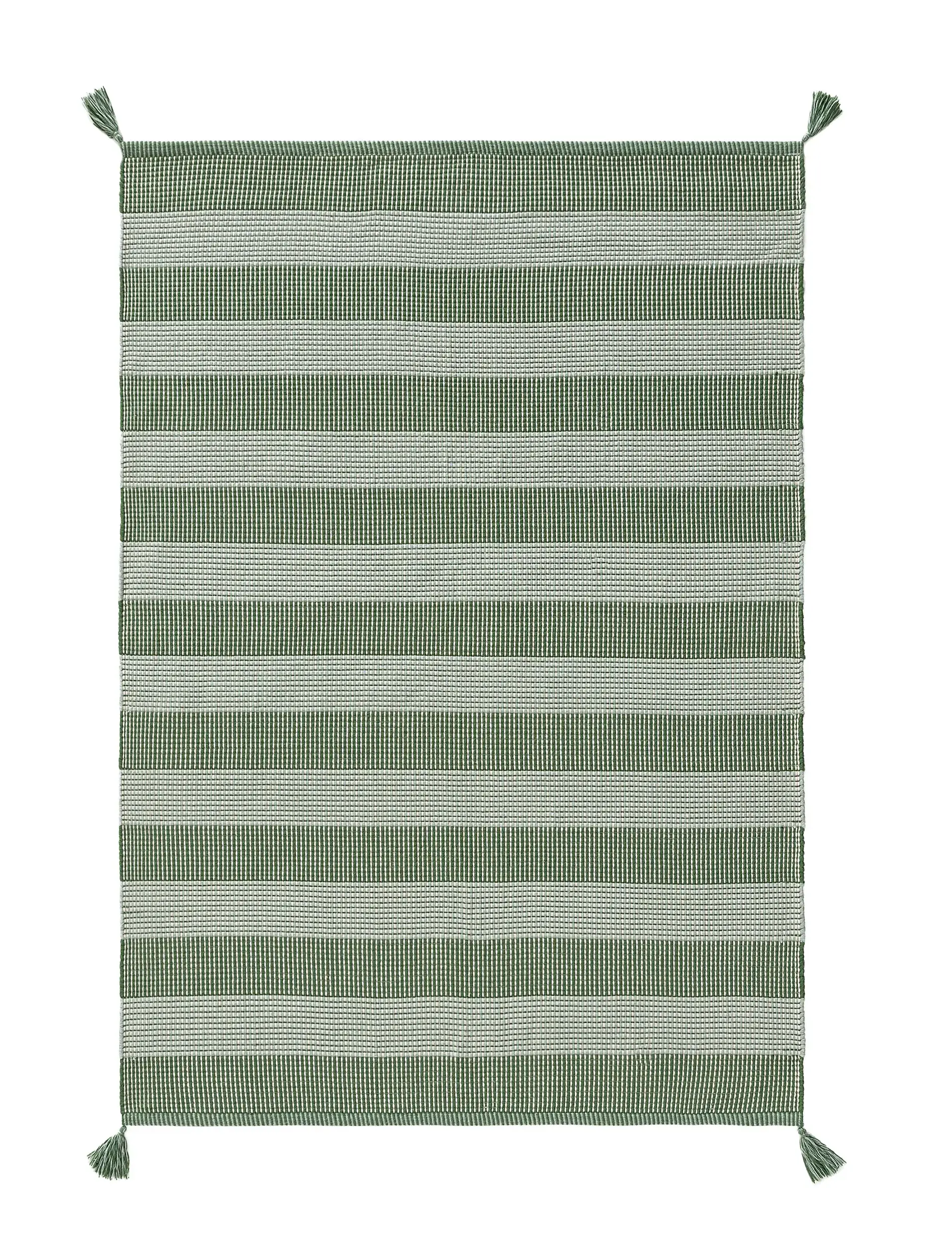 Teppich aus 100% Polyester (recyceltes PET) in Grün mit 100% Polyester (recyceltes PET) hohem Flor von Lytte
