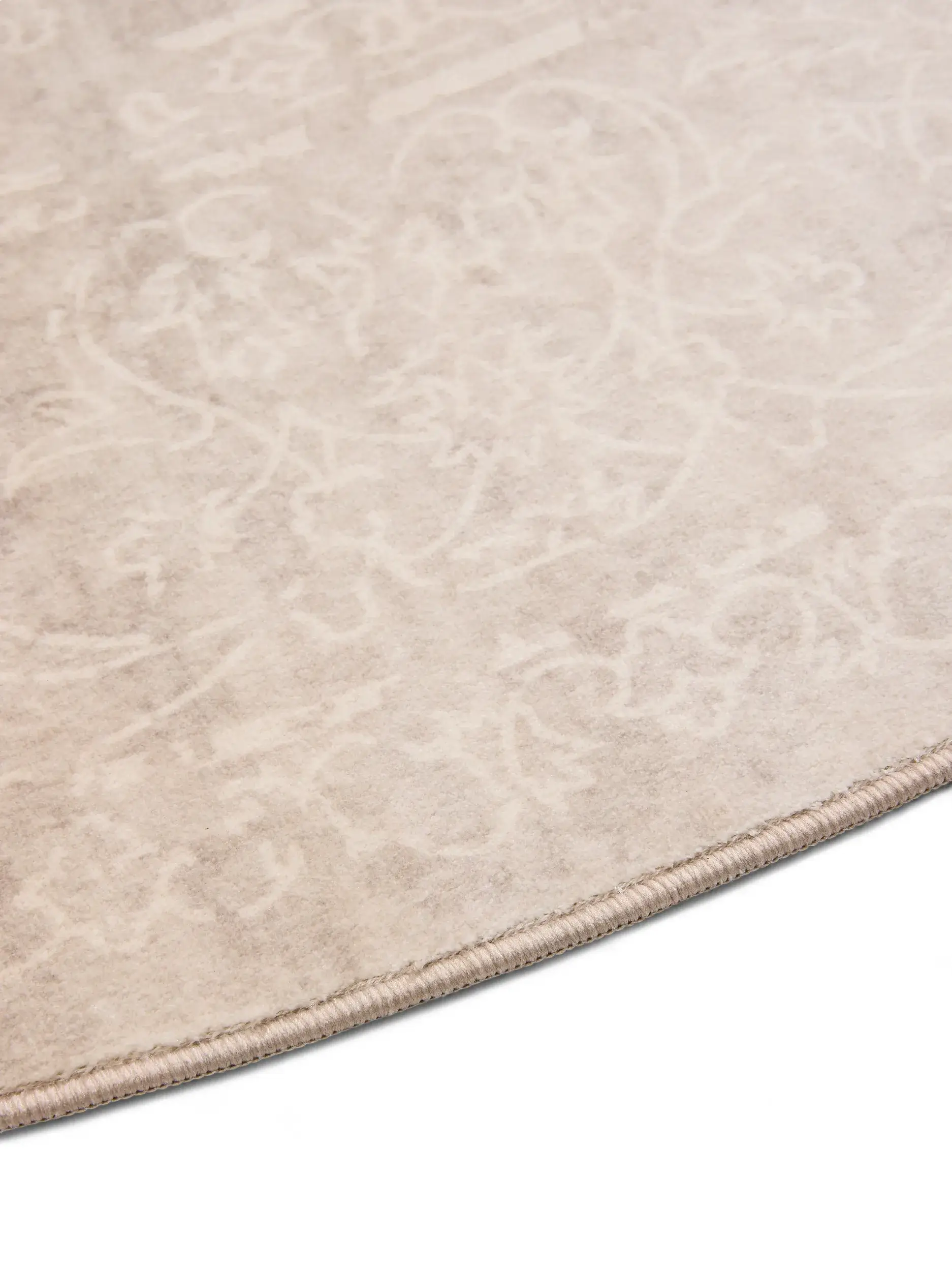 Matta av 100% Polyester i Beige med 100% Polyester hög lugg från benuta nest
