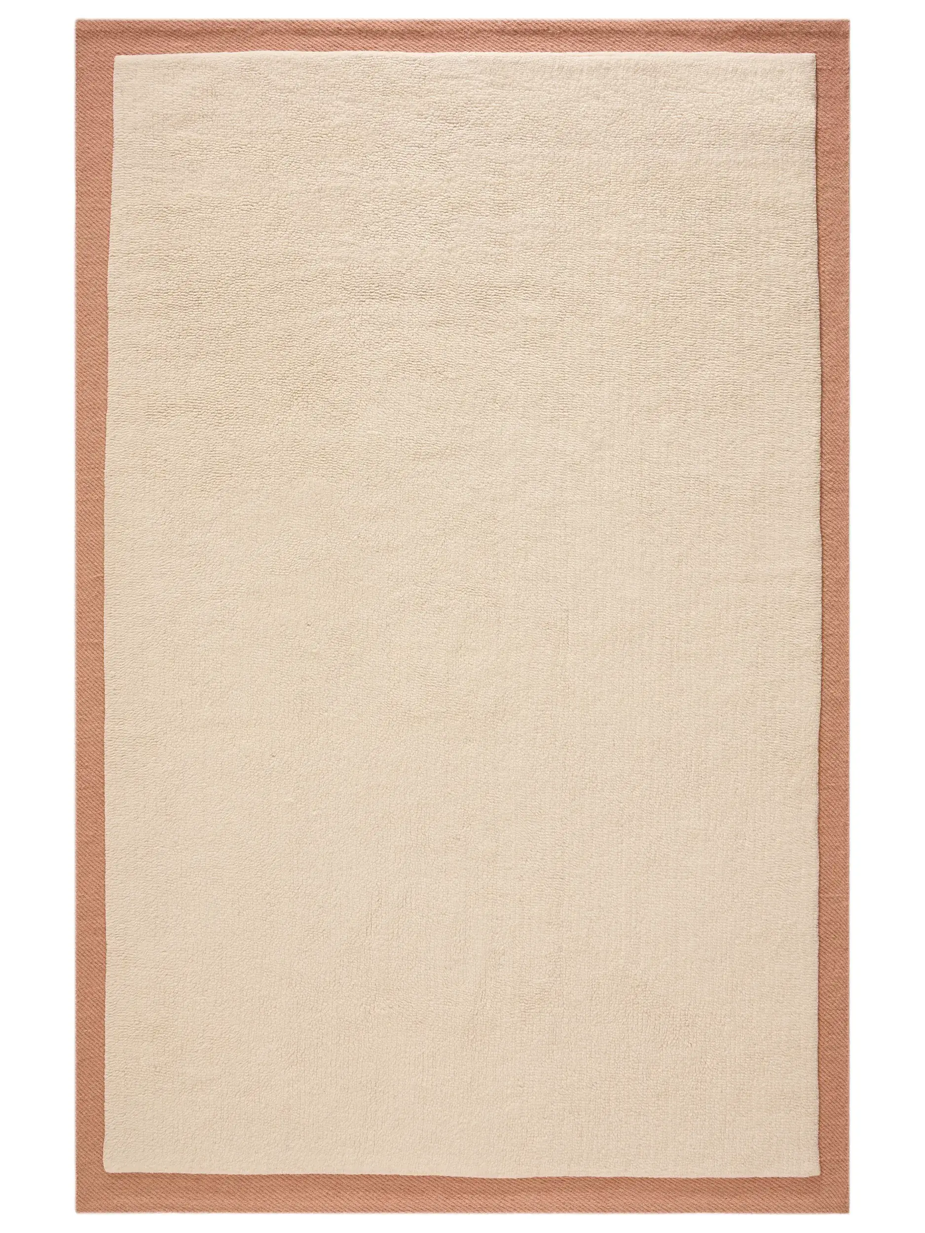 Tæppe Franco af 50% Uld, 50% Uld (fra New Zealand) i Beige fra benuta pure