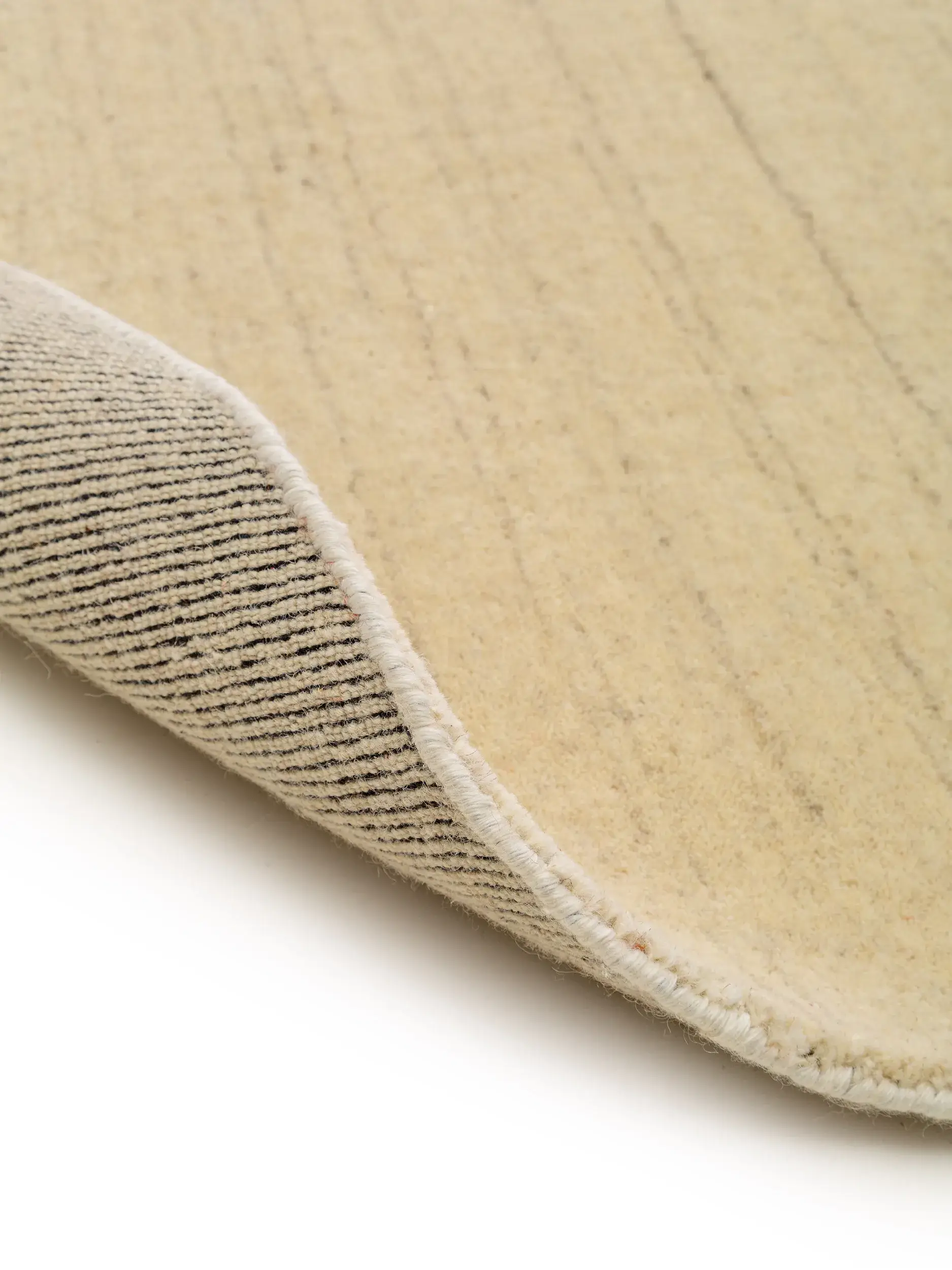 Teppe av 100% Wolle i Beige med 100% Wolle høy lugg fra benuta Nest