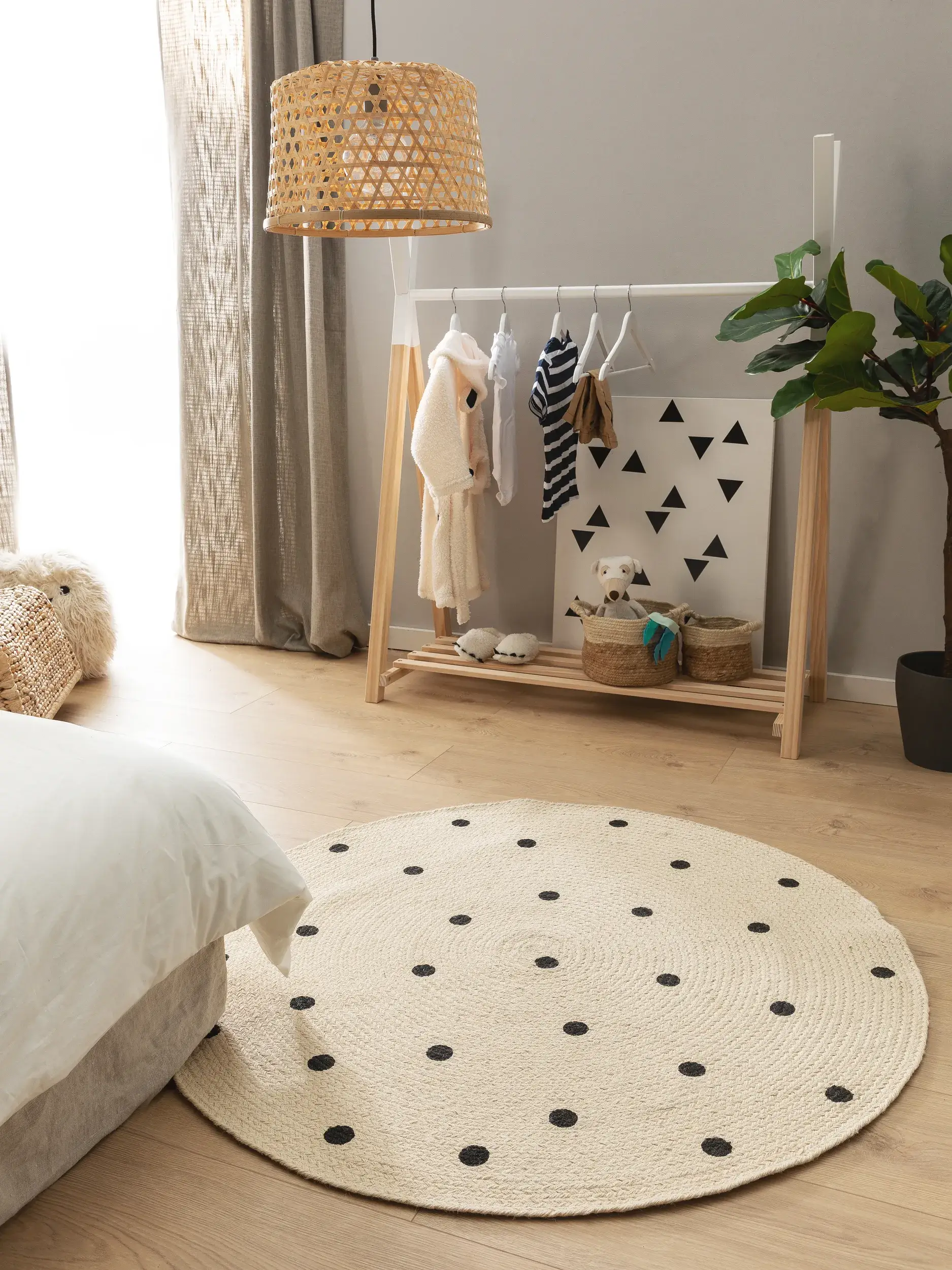 Alfombra de 100% Yute en Beige con un pelo de {{Placeholder_Pile Height}} de altura de Lytte
