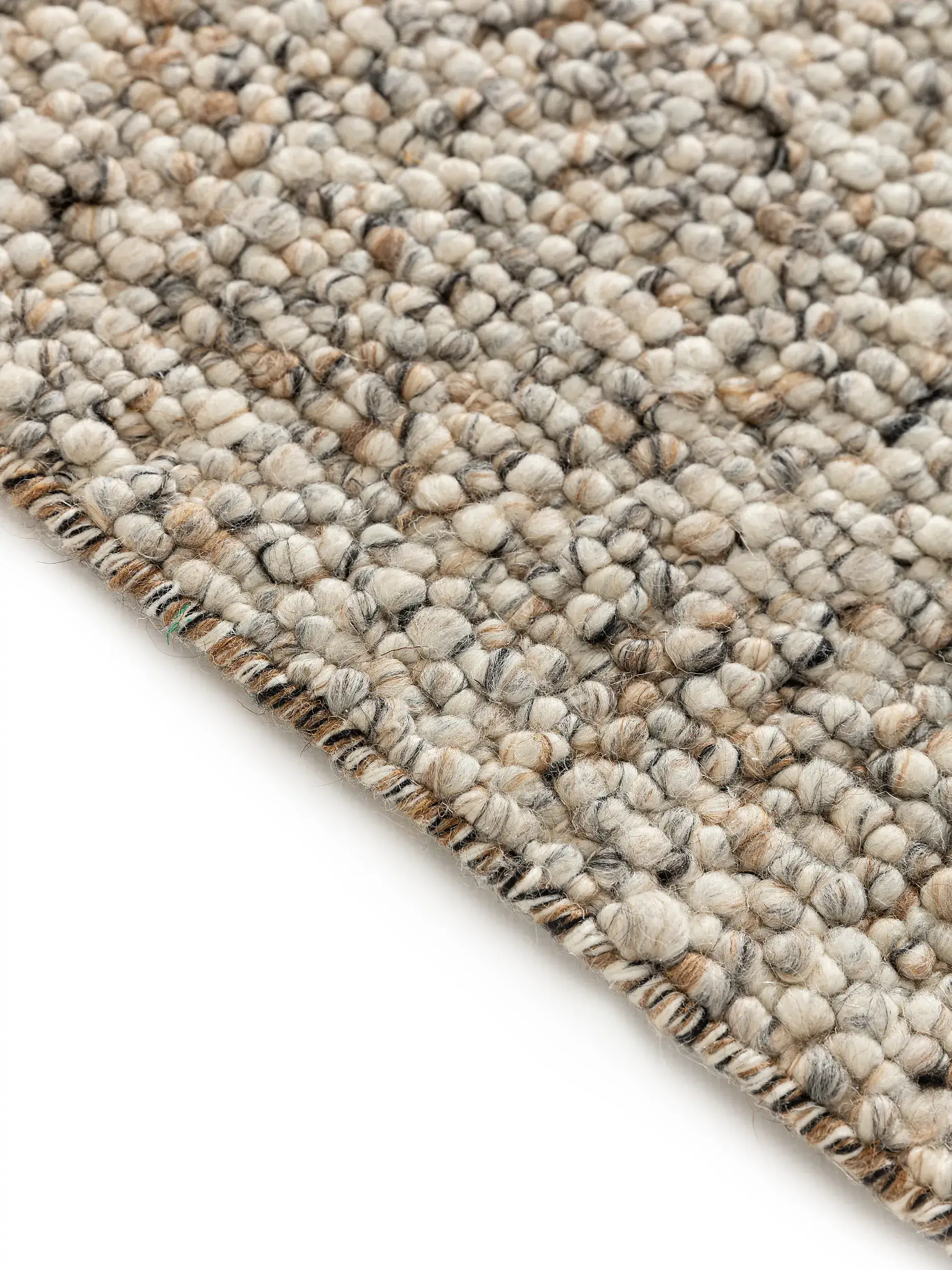 Tapete de 70% Wolle (from New Zealand), 30% Polyester em Multicolor com pelo de 70% Wolle (from New Zealand), 30% Polyester de altura da benuta Pure