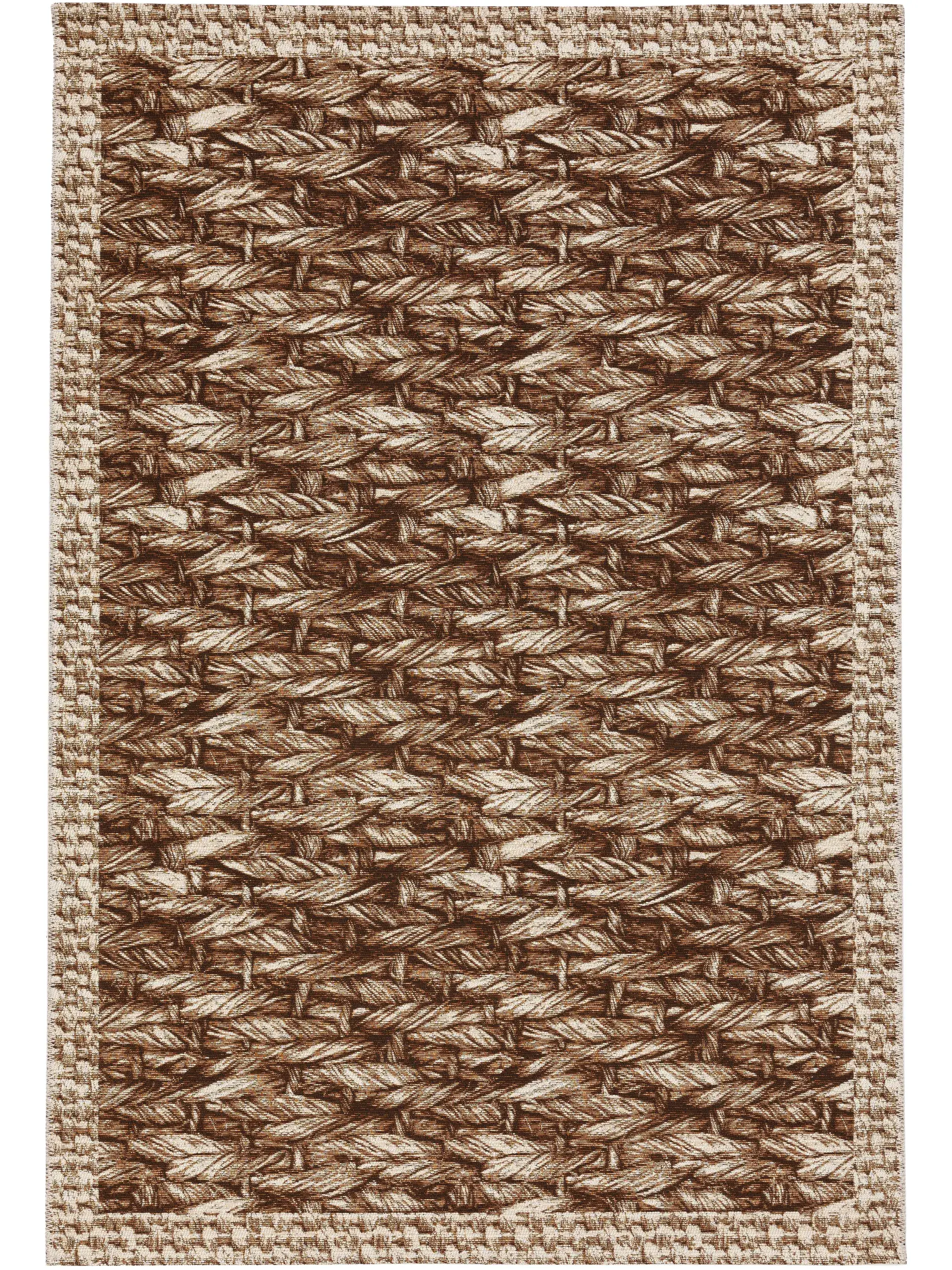 Tapis en 76% Polypropylène, 24% Polyester en Beige avec une pile de 76% Polypropylène, 24% Polyester de hauteur de benuta nest