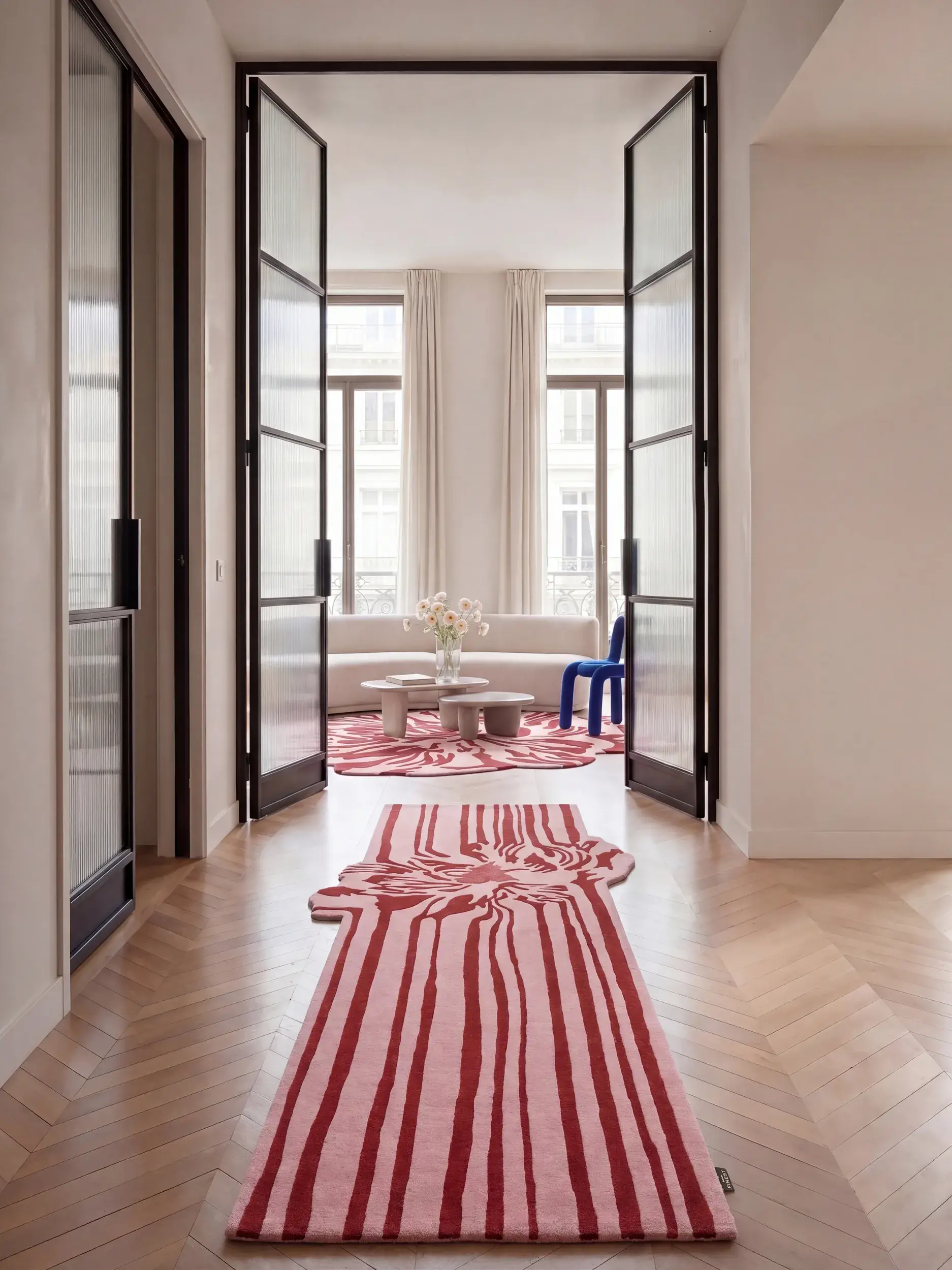 Tapis Lilya en 98% Laine (50% de Nouvelle-Zélande), 2% Lyocell (TENCEL™) en  de benuta Finest