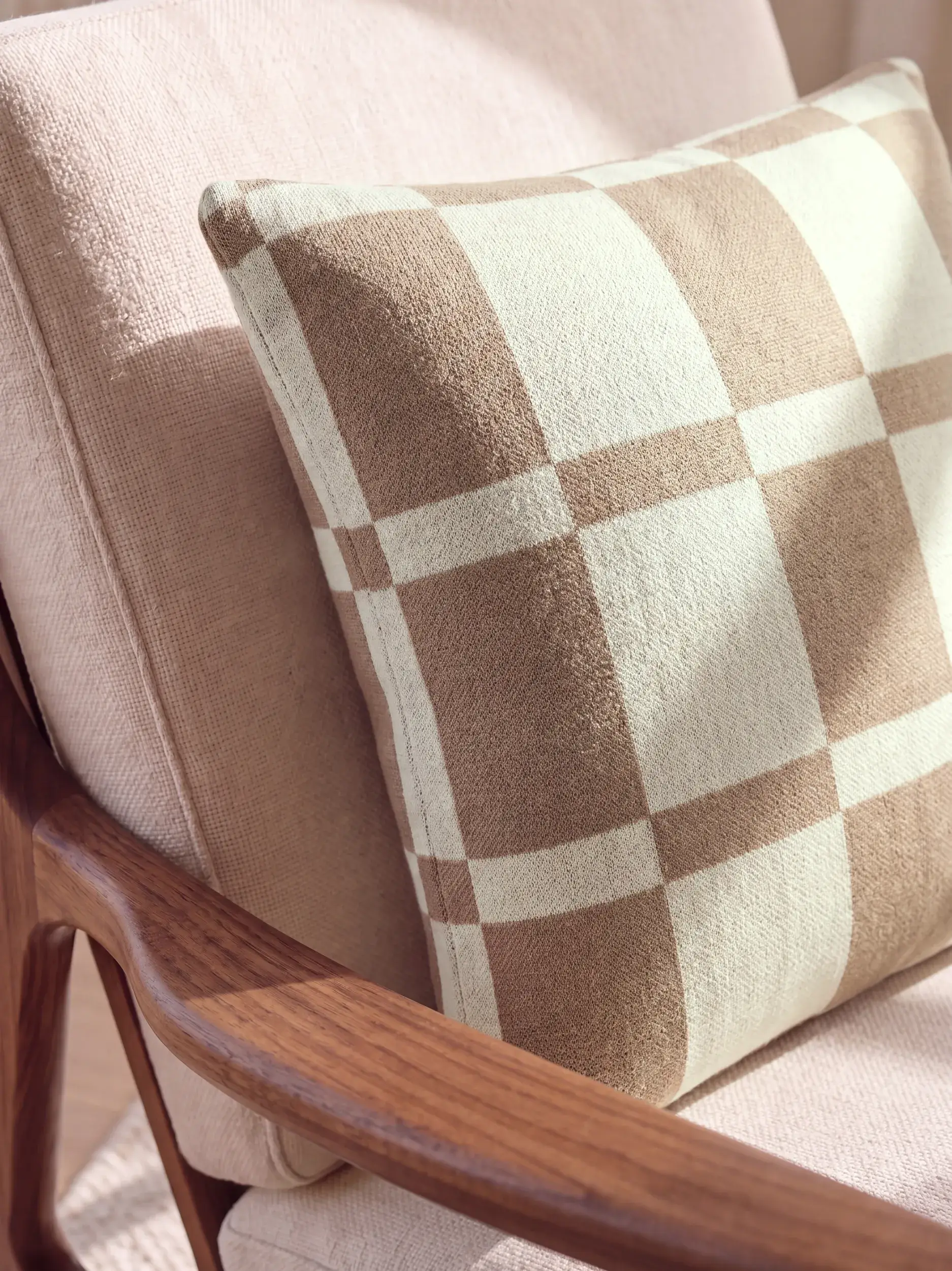 Kussen Carli Beige van benuta Pure