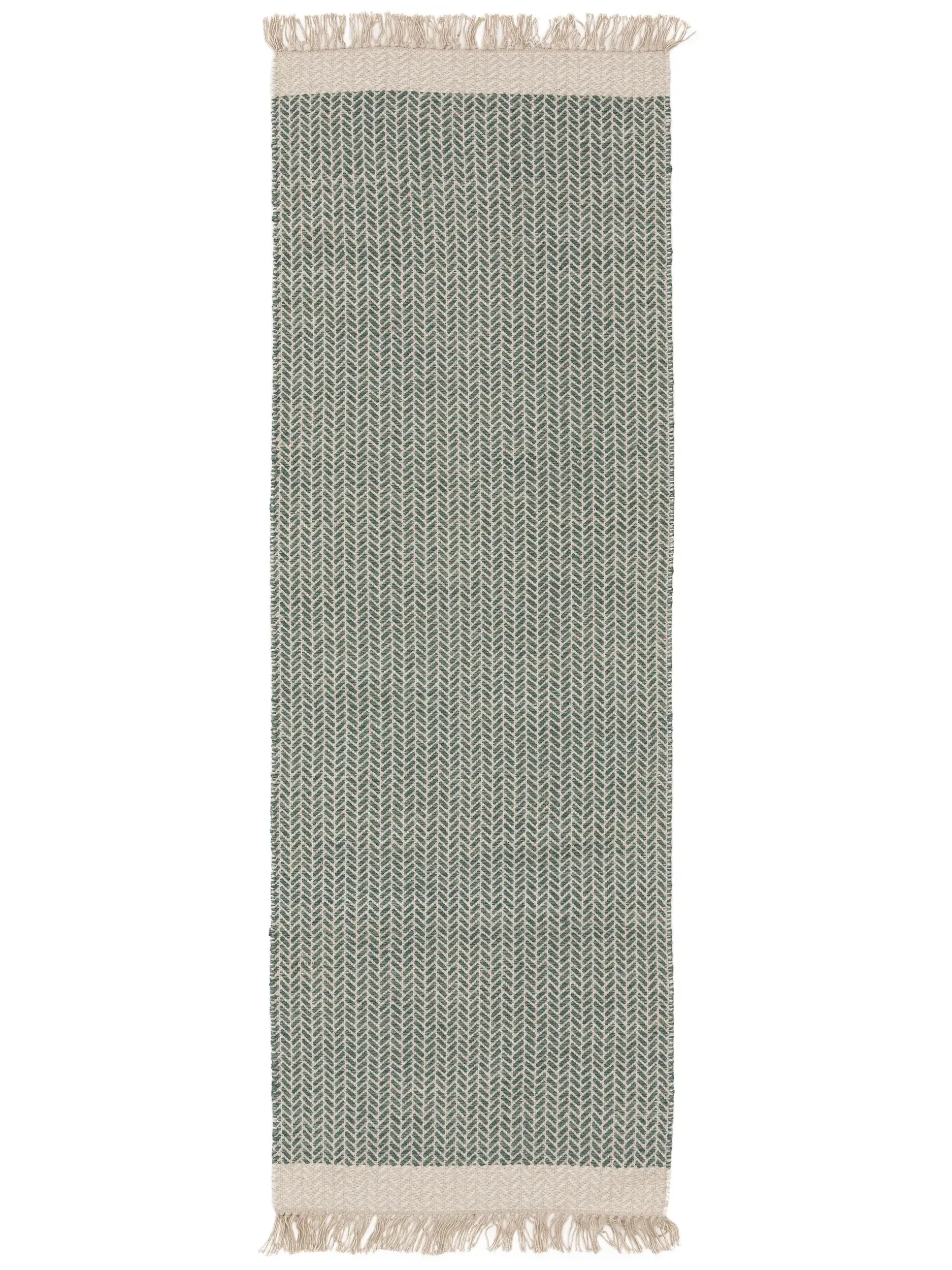Matto 60% Wolle, 40% Baumwollea värissä Grün 60% Wolle, 40% Baumwolle korkealla nukalla merkiltä benuta Pure