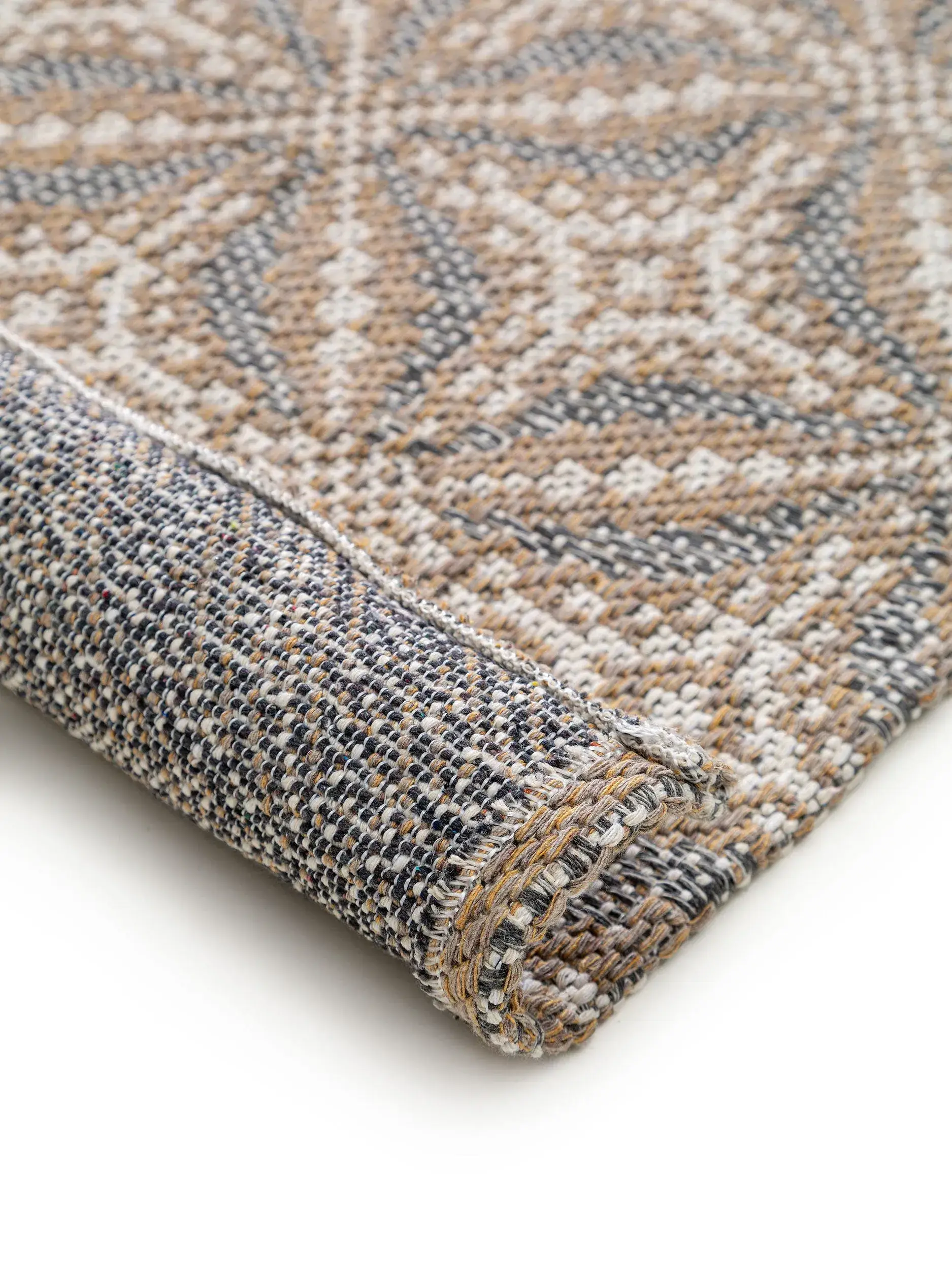 Teppich aus 100% Baumwolle in Beige mit 100% Baumwolle hohem Flor von benuta Nest