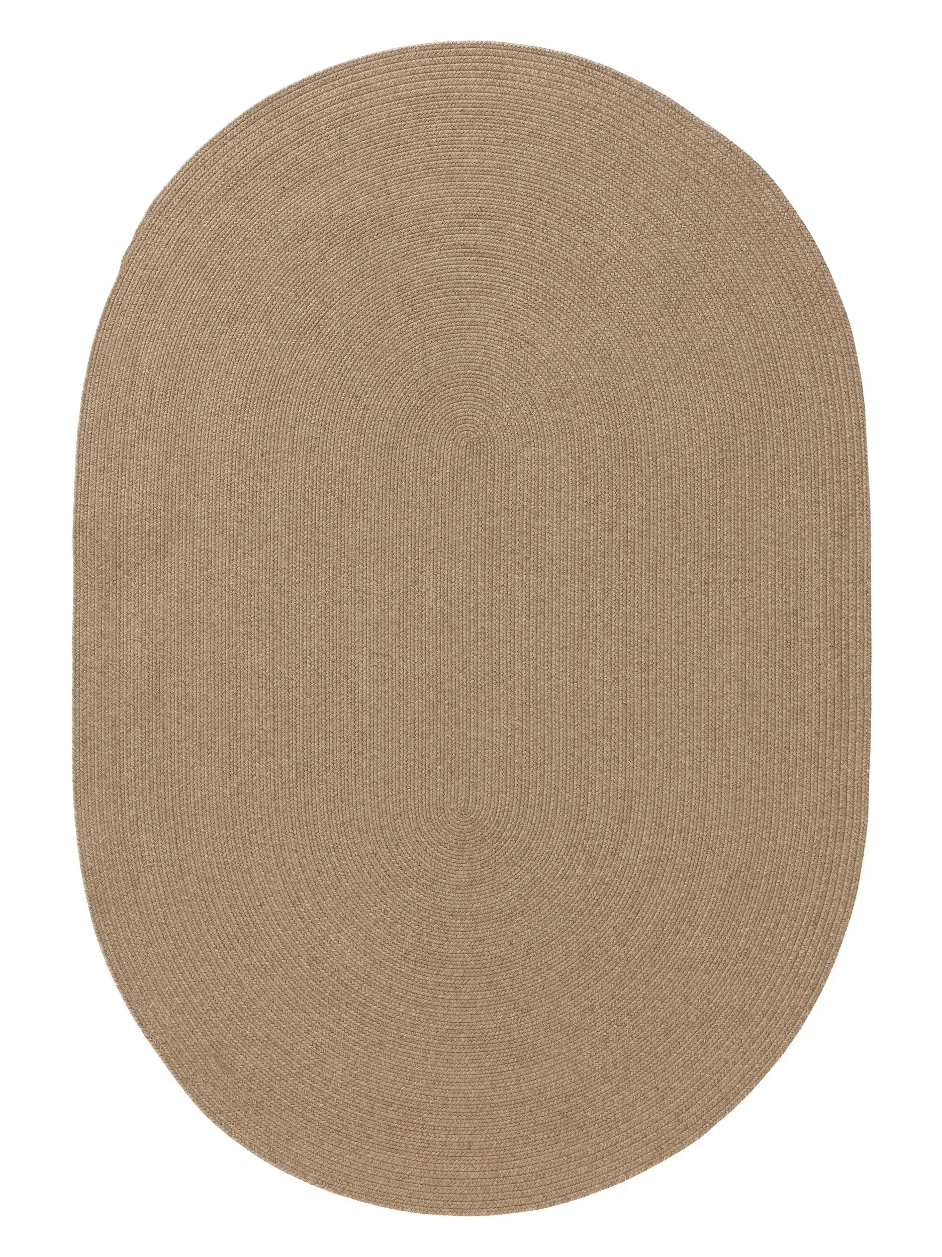 Tappeto di 80% Polipropilene, 20% Poliestere in Beige con pelo alto 80% Polipropilene, 20% Poliestere da benuta nest