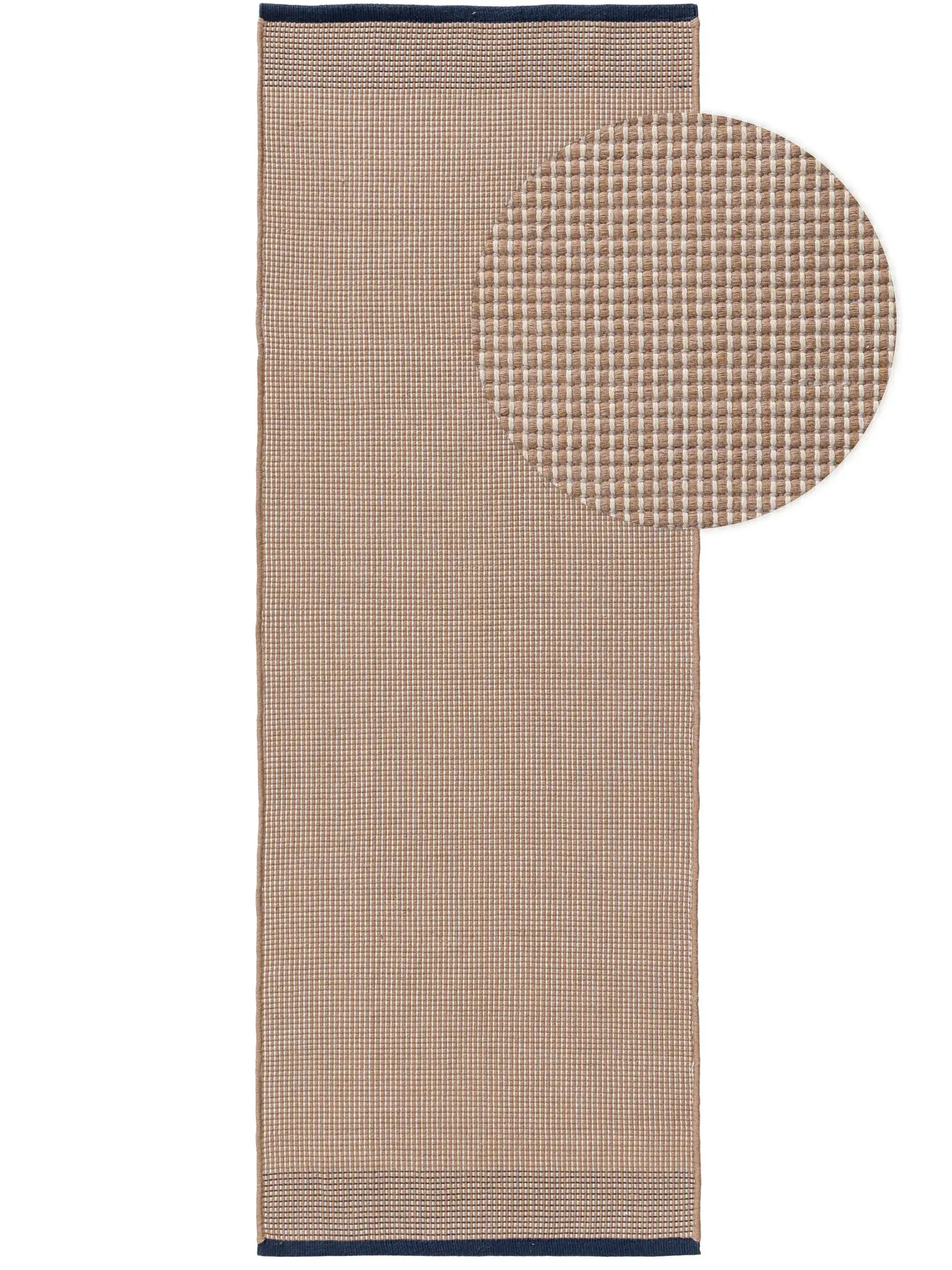 Rug made of 100% Polyester (recyceltes PET) in Beige with a 100% Polyester (recyceltes PET) high pile by benuta Pure