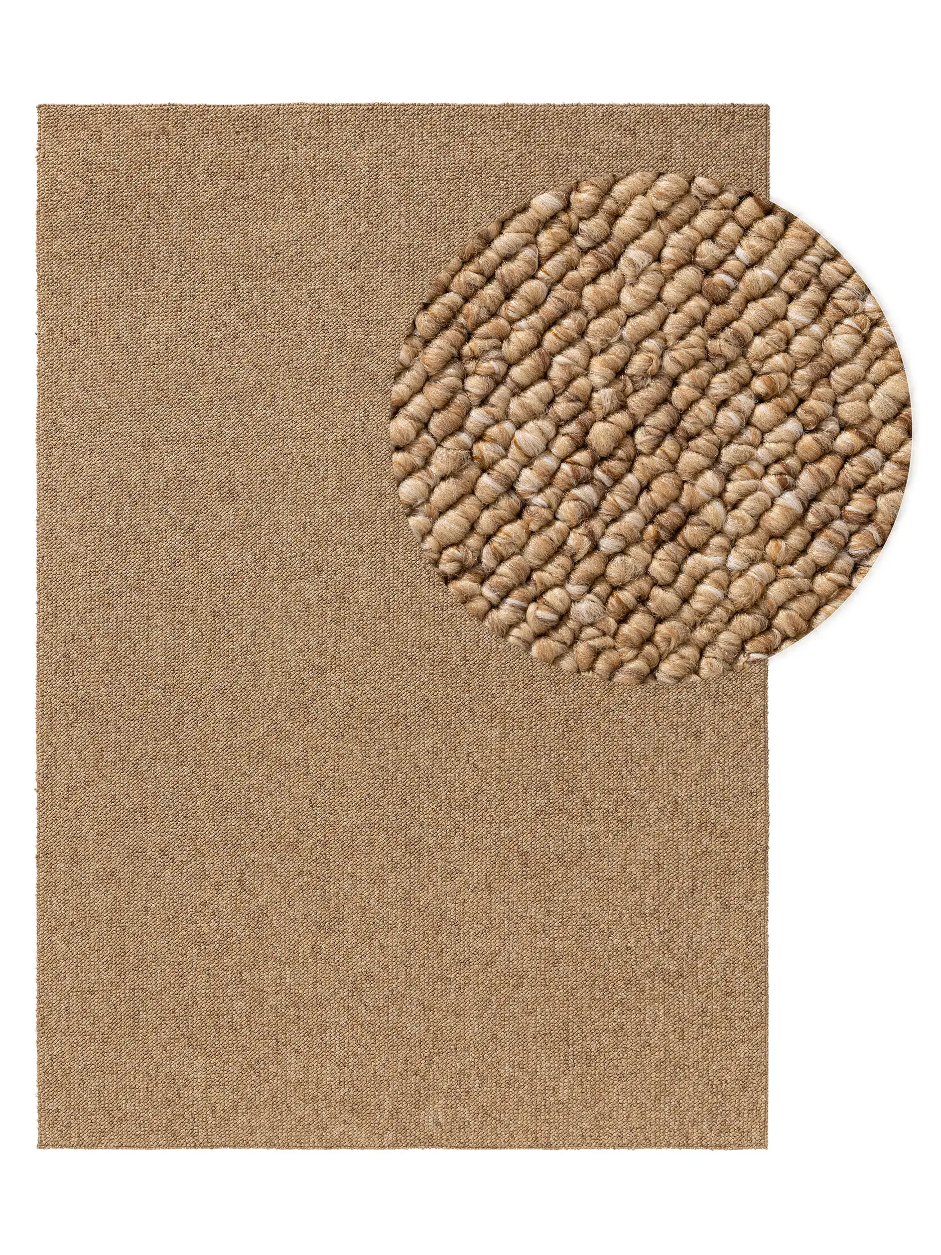 Teppe av 100% Polypropylen i Braun med 100% Polypropylen høy lugg fra benuta Nest