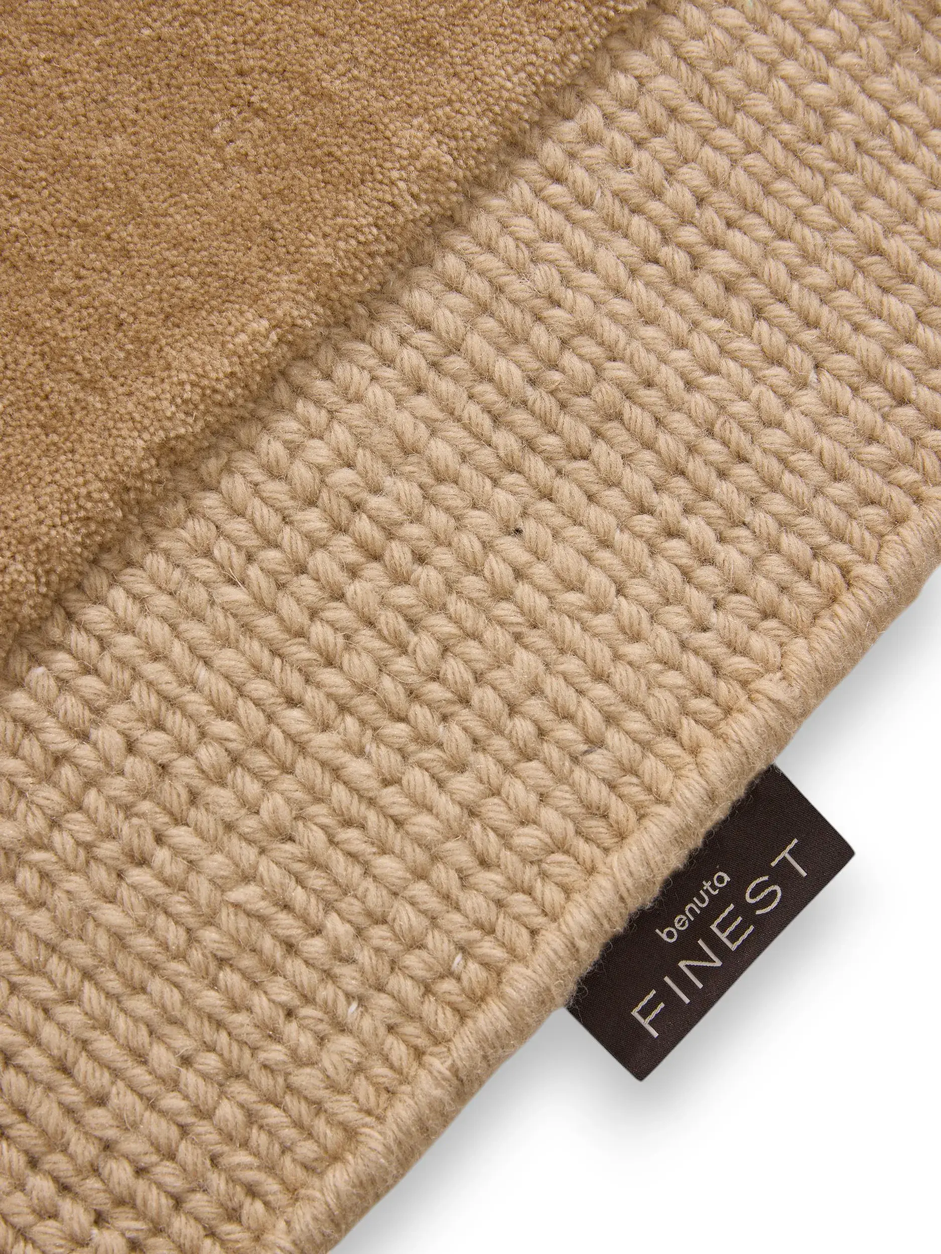 Rug made of 100% Wool in Beige with a 100% Wool high pile by benuta Finest